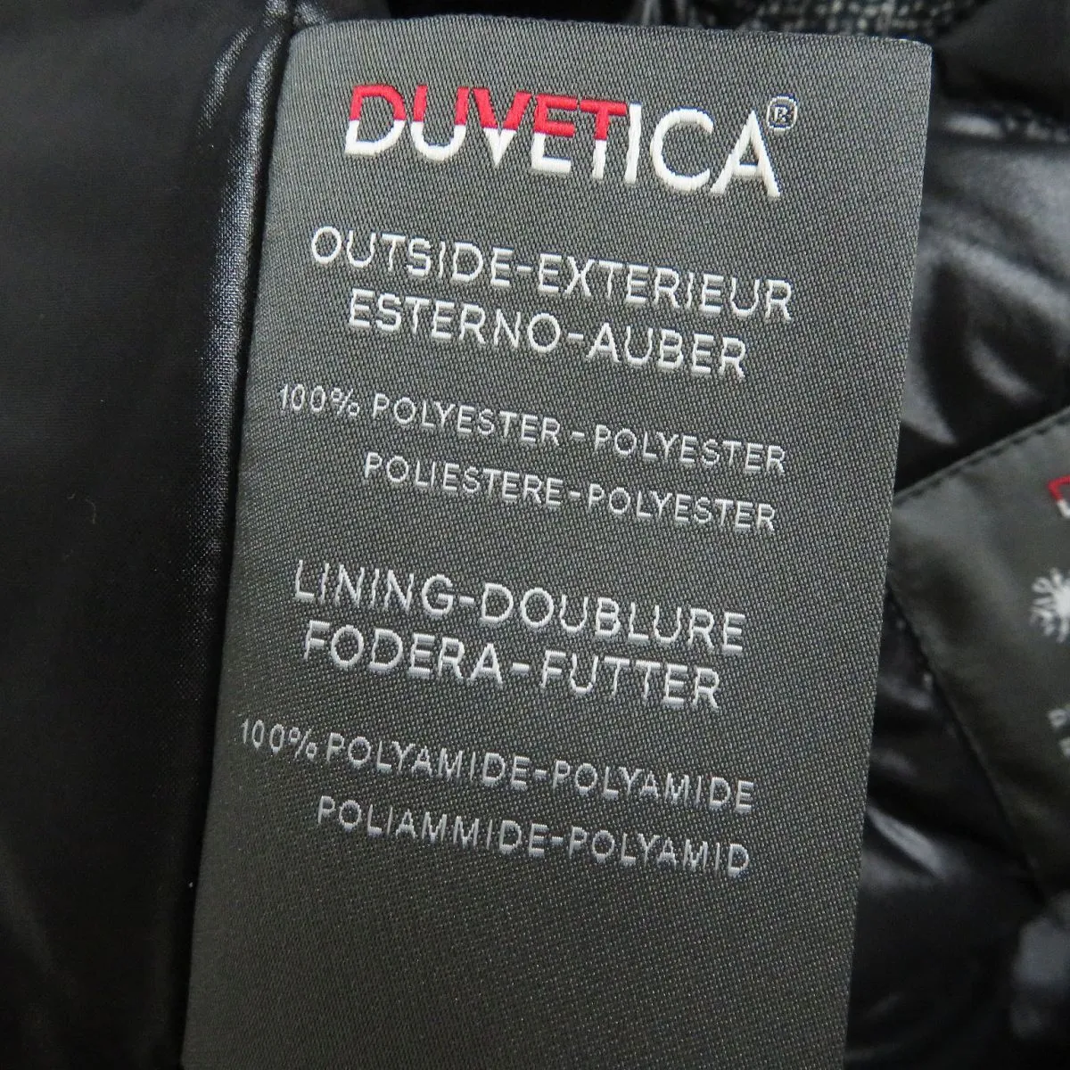 1PIU1UGUALE3 Duvetica Tweed Down Coat Black