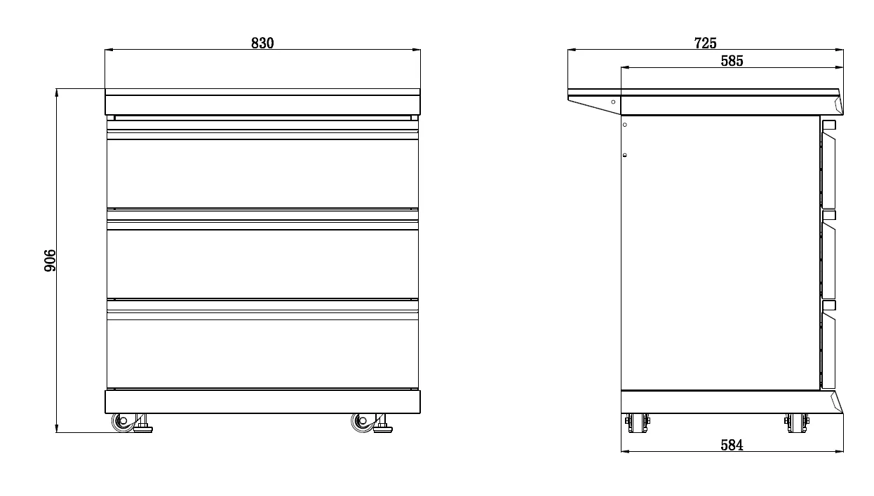 3.2M Kingsley 6-Burner Outdoor BBQ Kitchen   2DR Fridge   2DR Sink: Black Stainless Steel, Stone Bench, Fridge, Sink, Height Adjustable