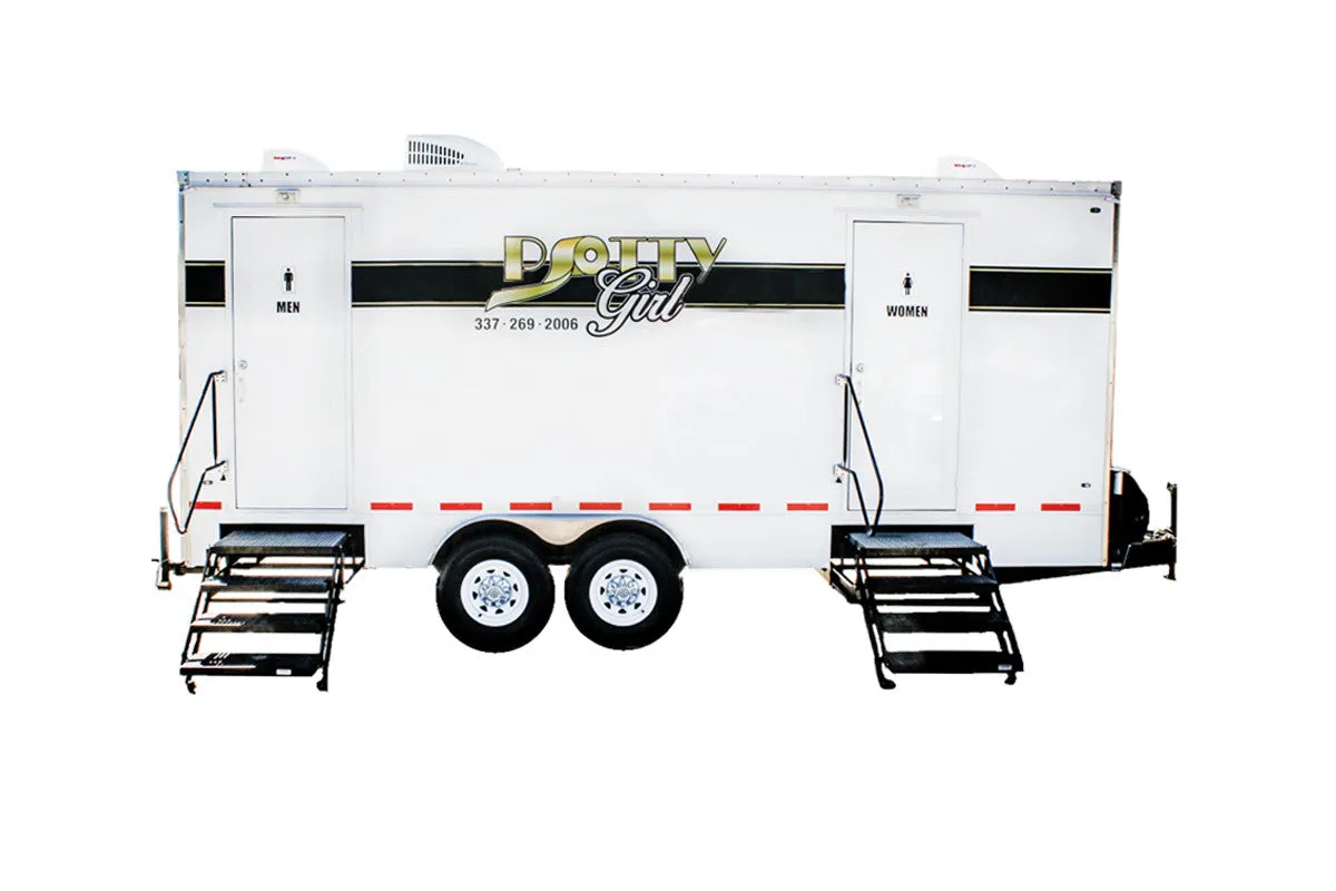 6 Station Rich Restroom Industrial Trailer Rental