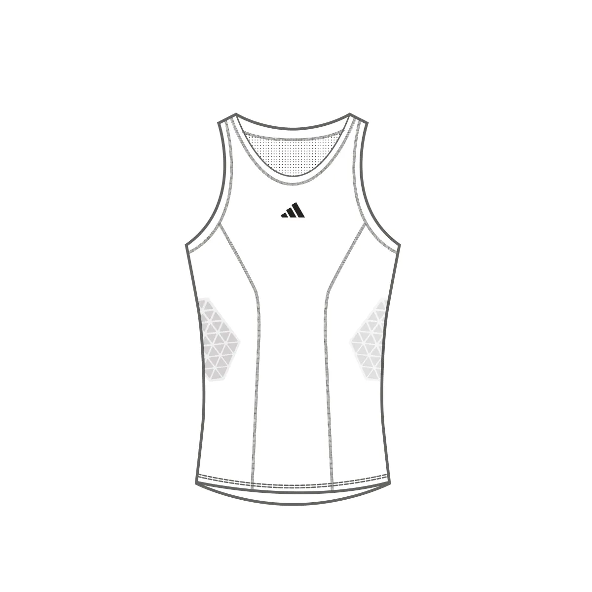 adidas Men's Padded Basketball Tank Top (Tall)