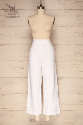 Agoyan Ivory | Flare Leg Pants