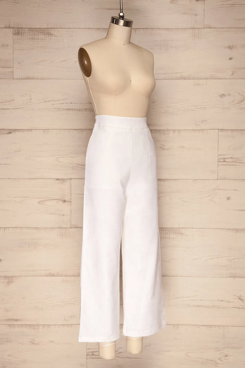 Agoyan Ivory | Flare Leg Pants