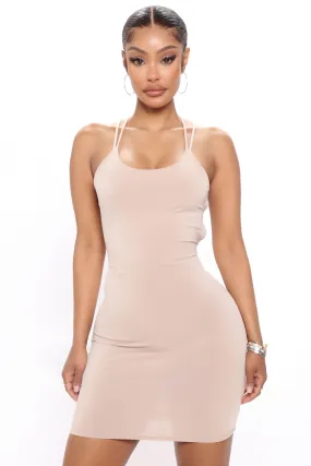 Alessi Mini Dress - Taupe