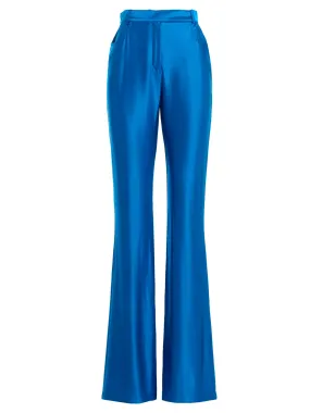 Alexandre Vauthier Flared High-Waisted Satin Pants