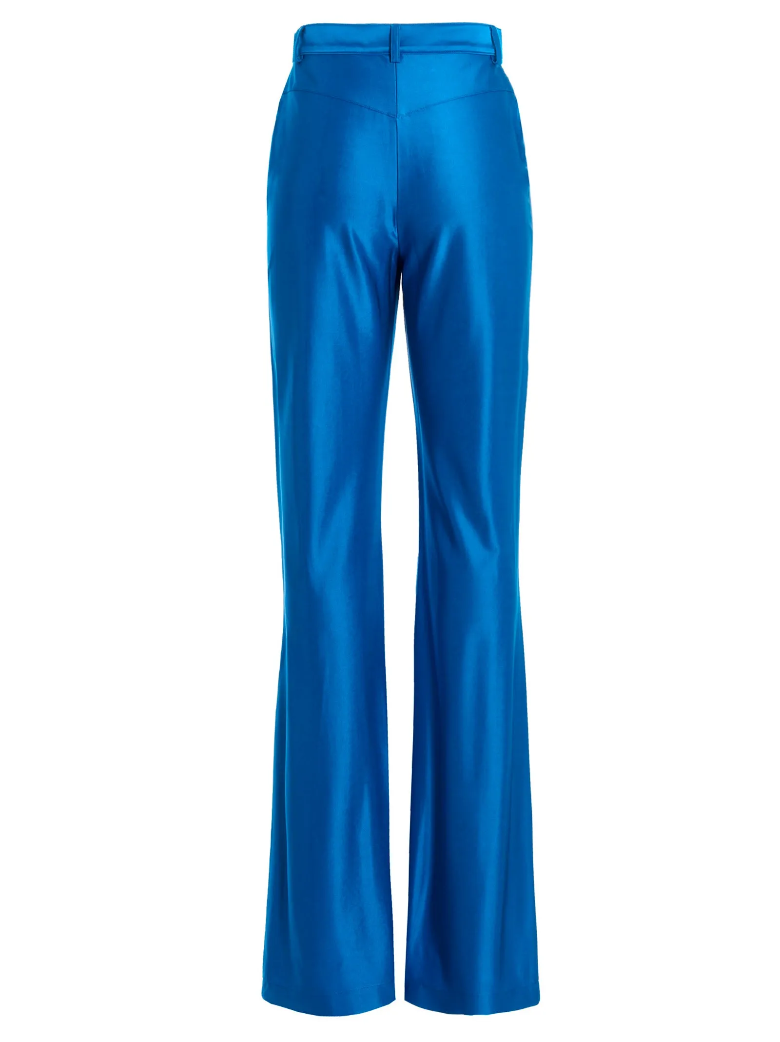 Alexandre Vauthier Flared High-Waisted Satin Pants