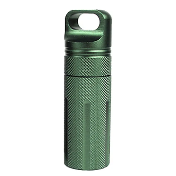 Aluminum Alloy Full Seal EDC Waterproof Can Outdoor Survival Equipment(Green)