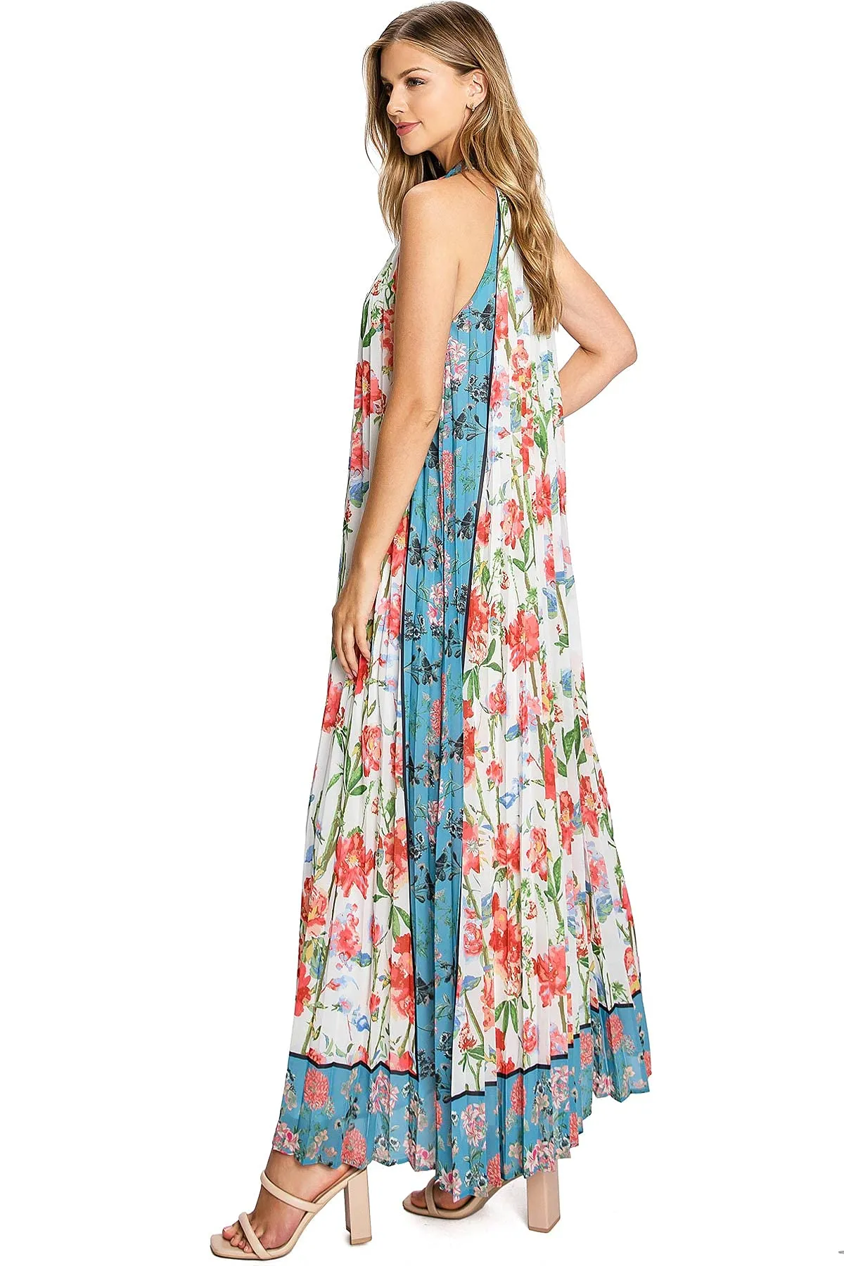 Amour Pleat Maxi Dress