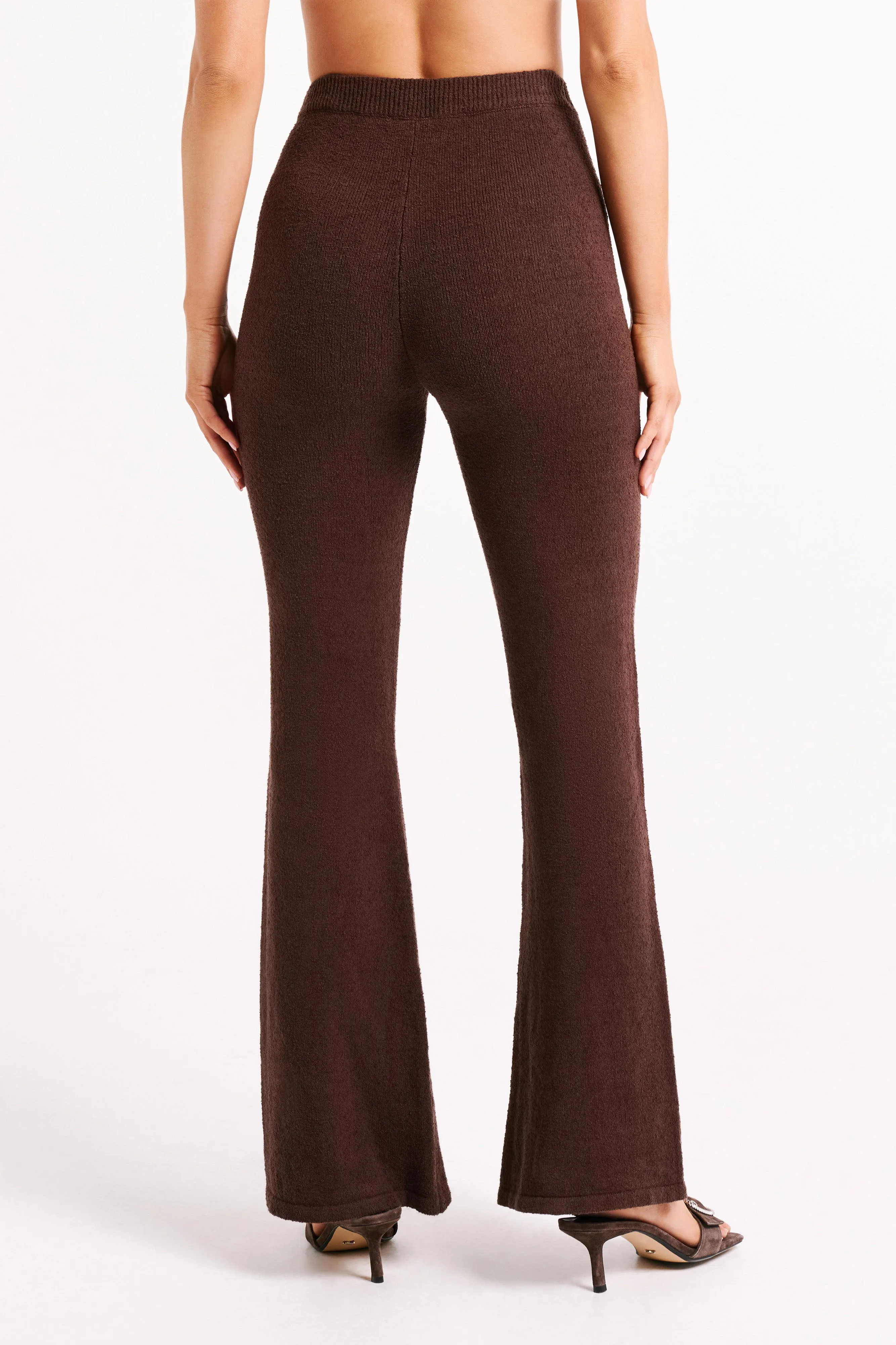 Angelina Knit Pants - Chocolate