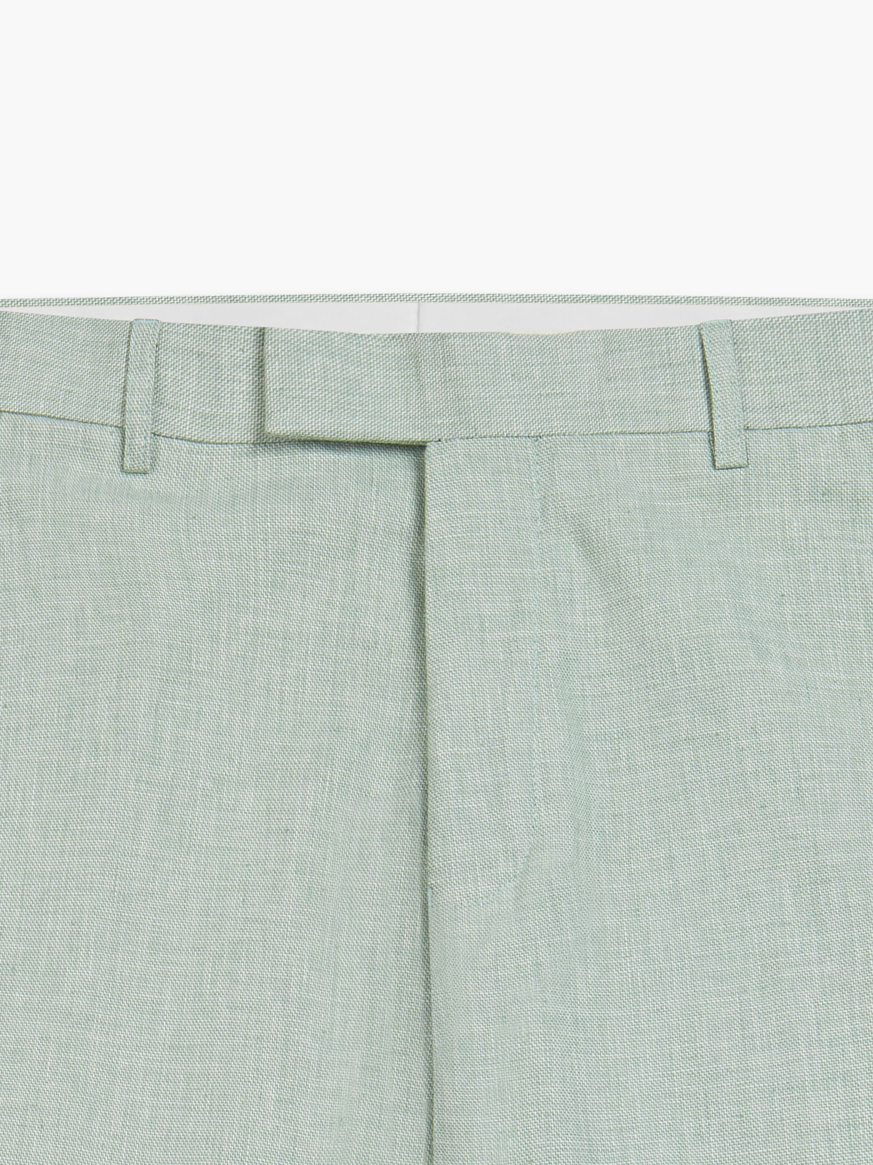 Archer Linen-Blend Slim Light Green Suit Trouser