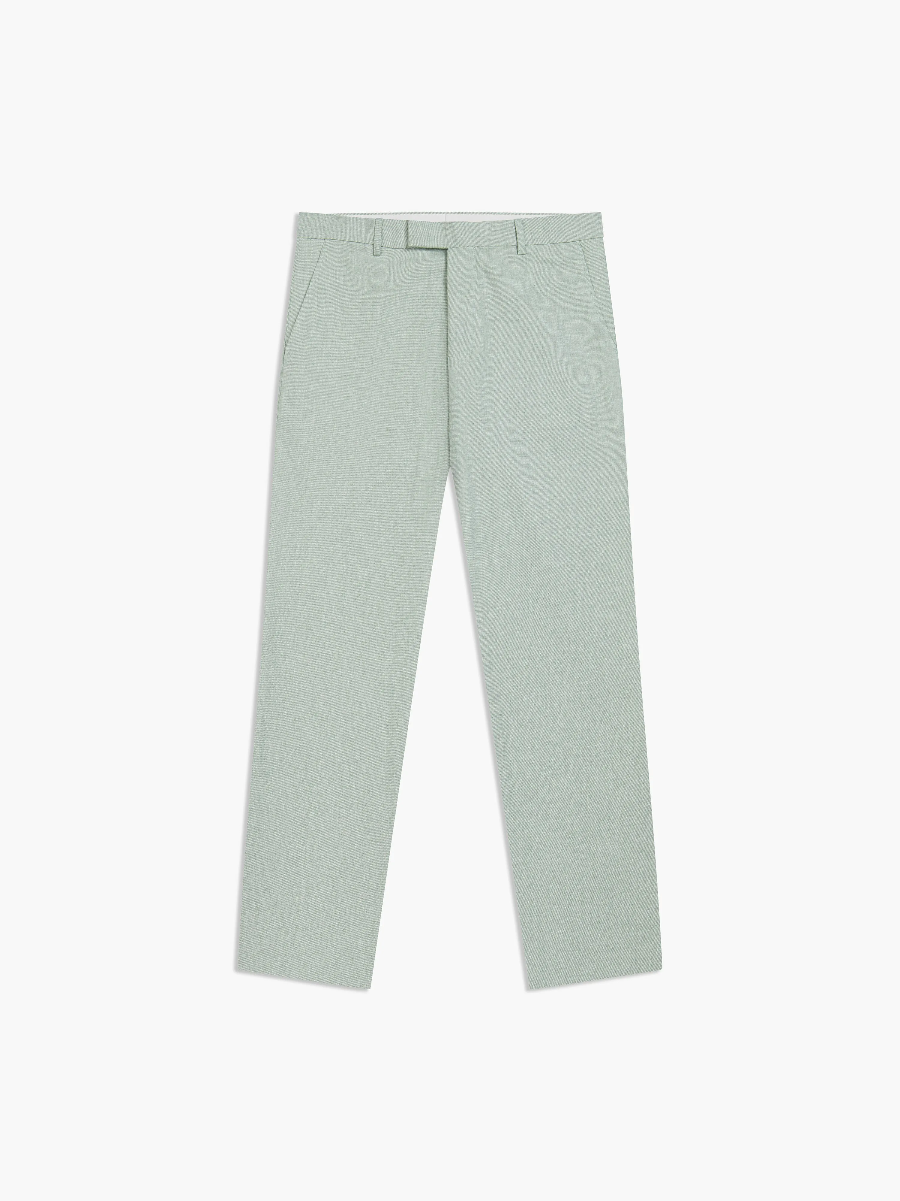 Archer Linen-Blend Slim Light Green Suit Trouser