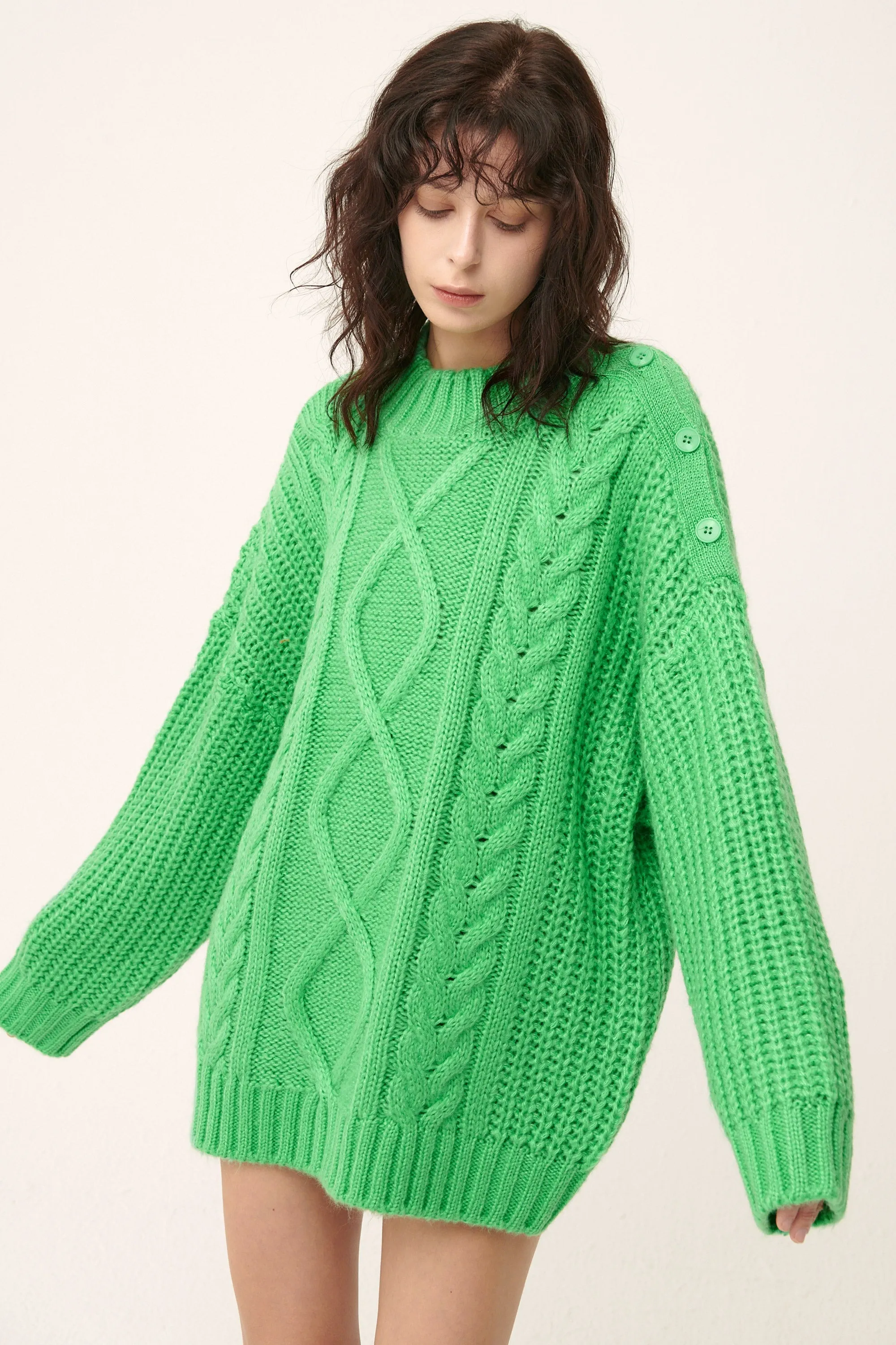 Avery Cable Sweater/Dress