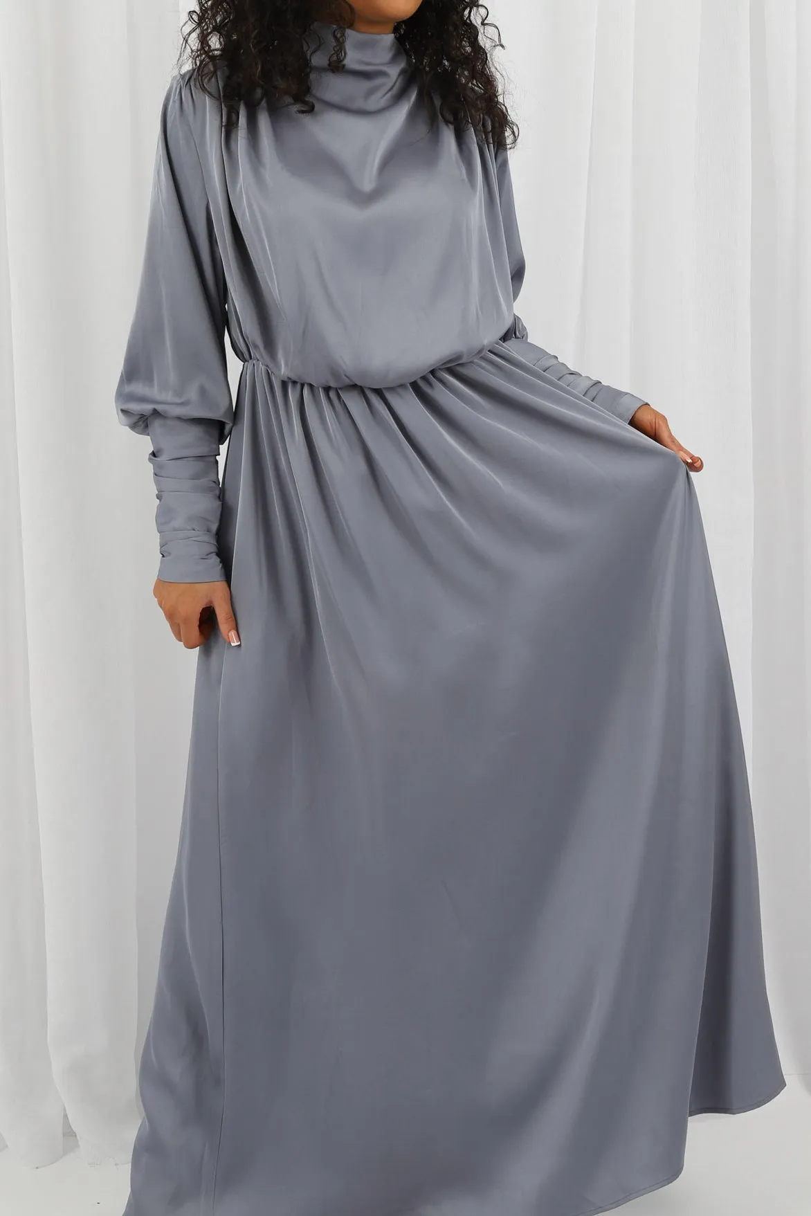 Azaria Satin Detailed Dress