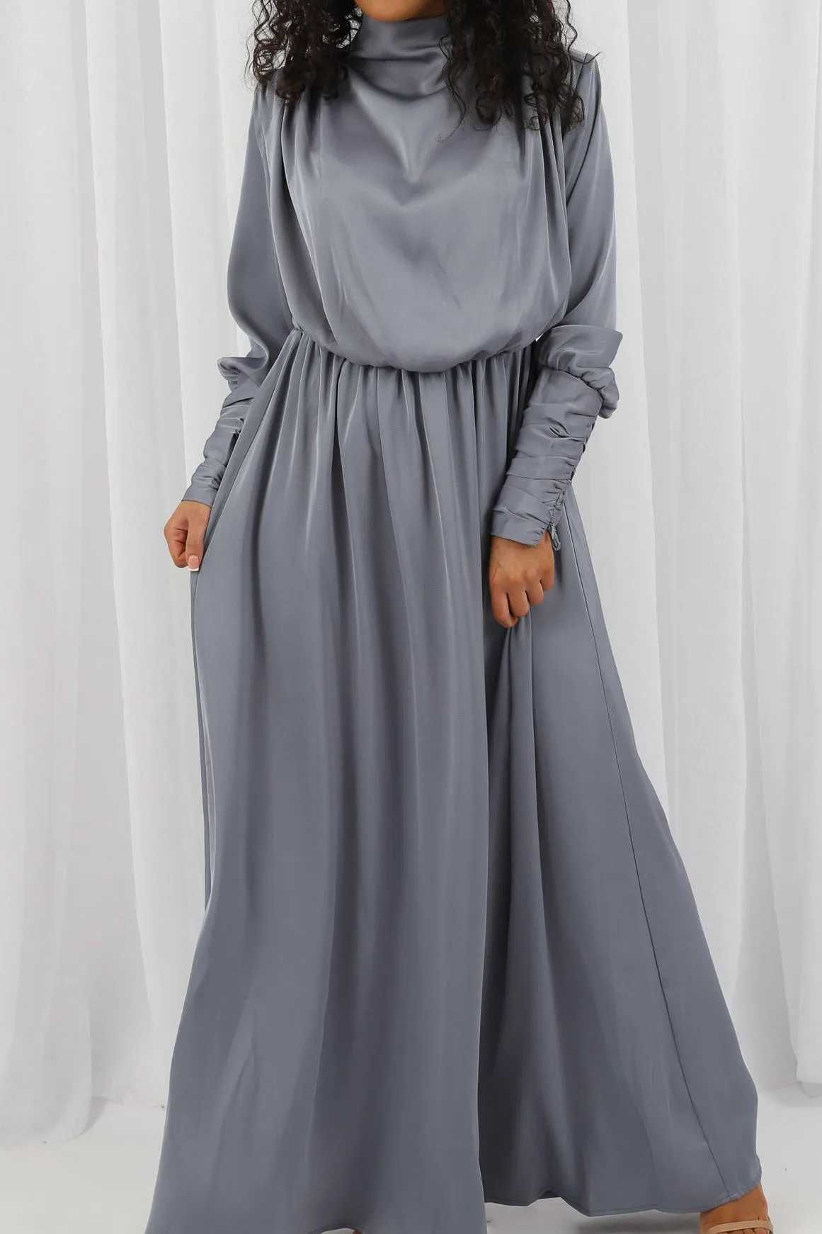 Azaria Satin Detailed Dress