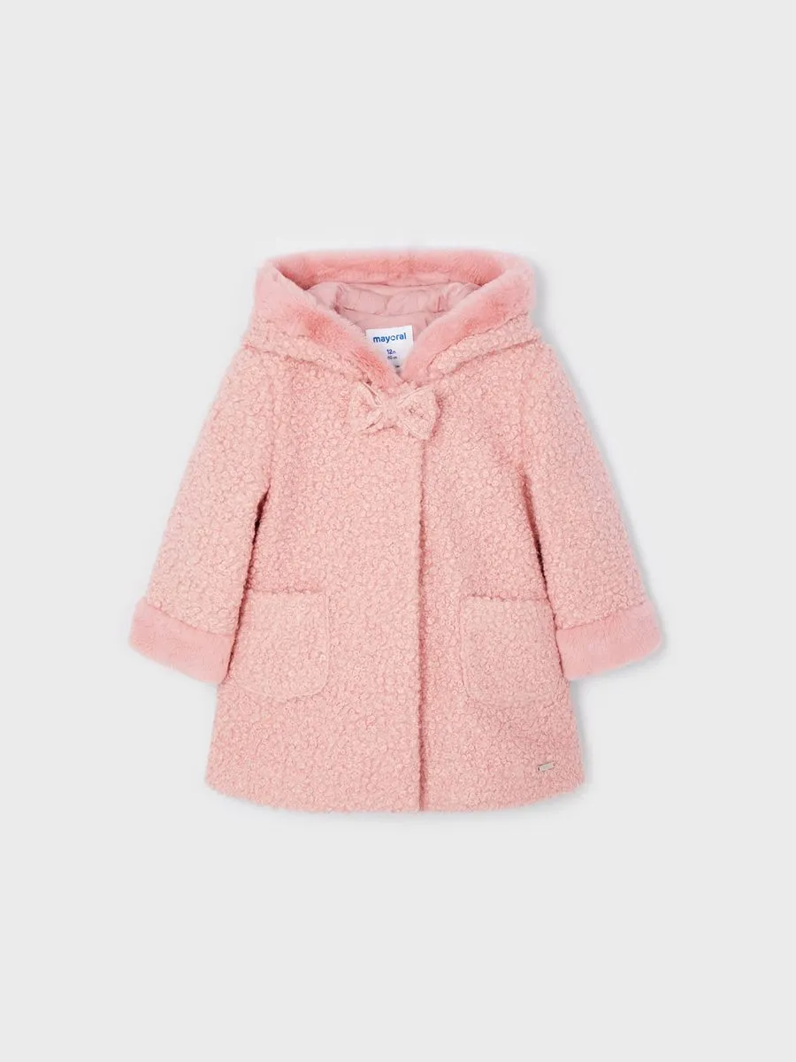 Baby Borg Coat Blush Pink | Mayoral