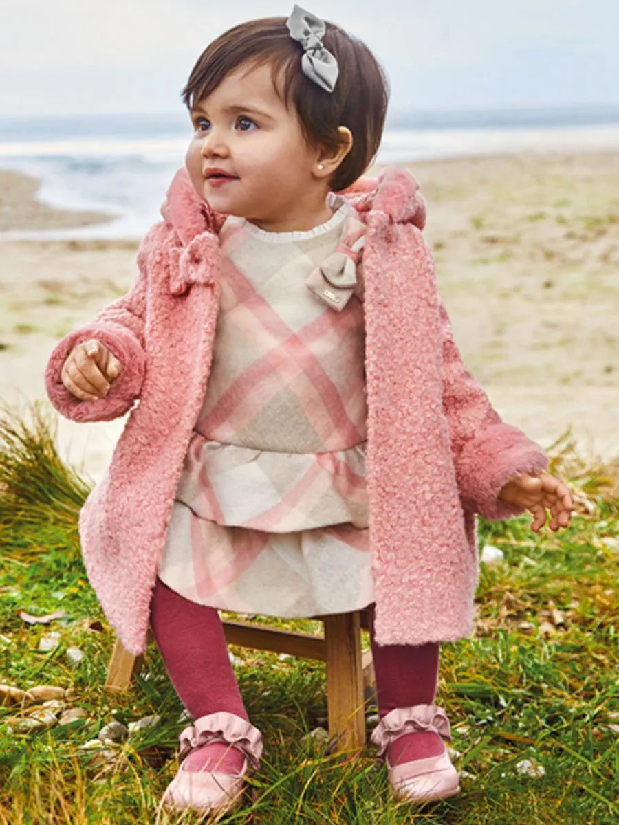 Baby Borg Coat Blush Pink | Mayoral