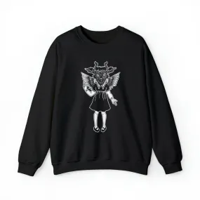 Baphomet Girl Crewneck Sweatshirt