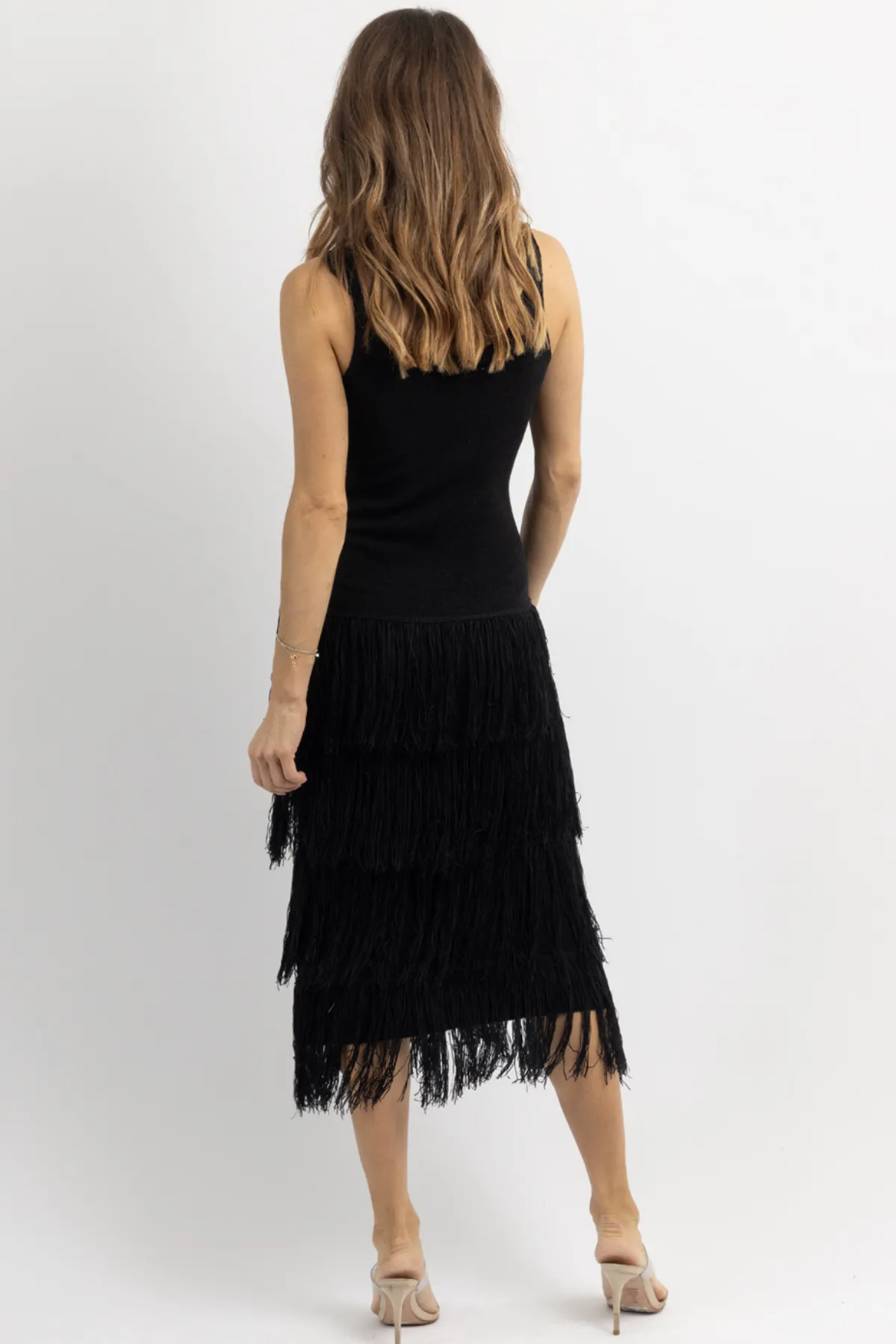 BARCELONA BLACK TASSEL DRESS *BACK IN STOCK*