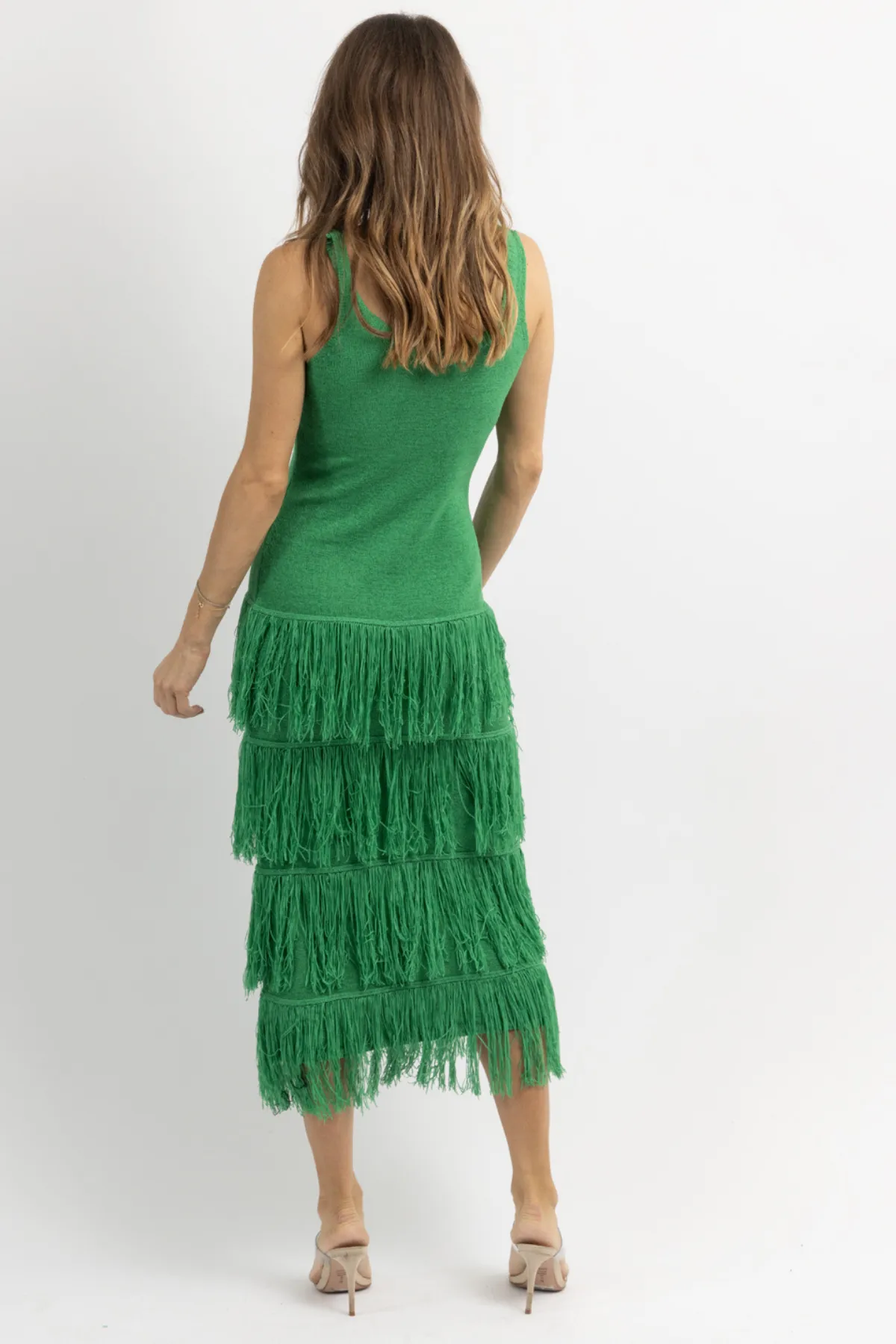 BARCELONA GREEN TASSEL DRESS *BACK IN STOCK*