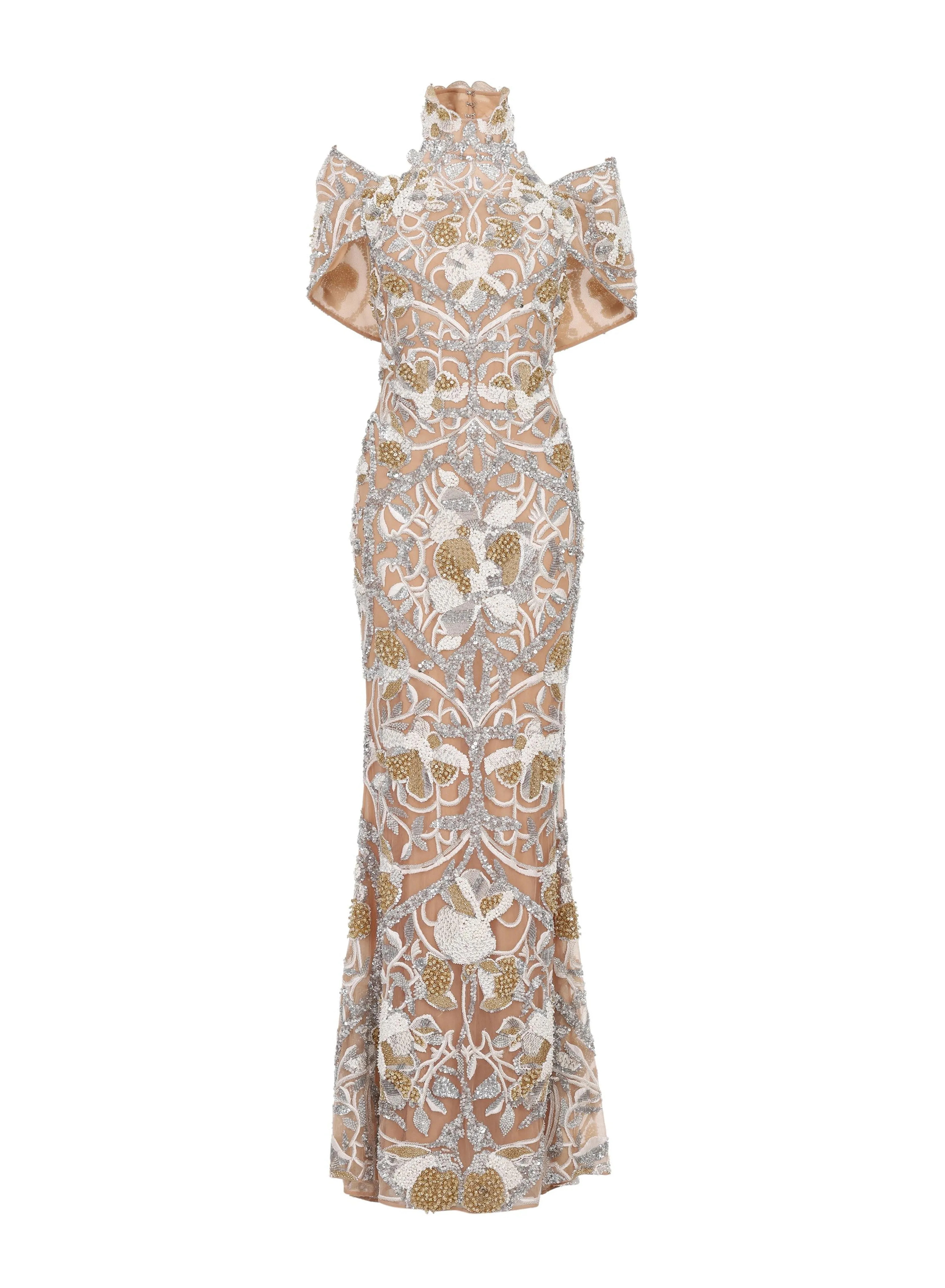 Bead Embroidered Baroque Dress