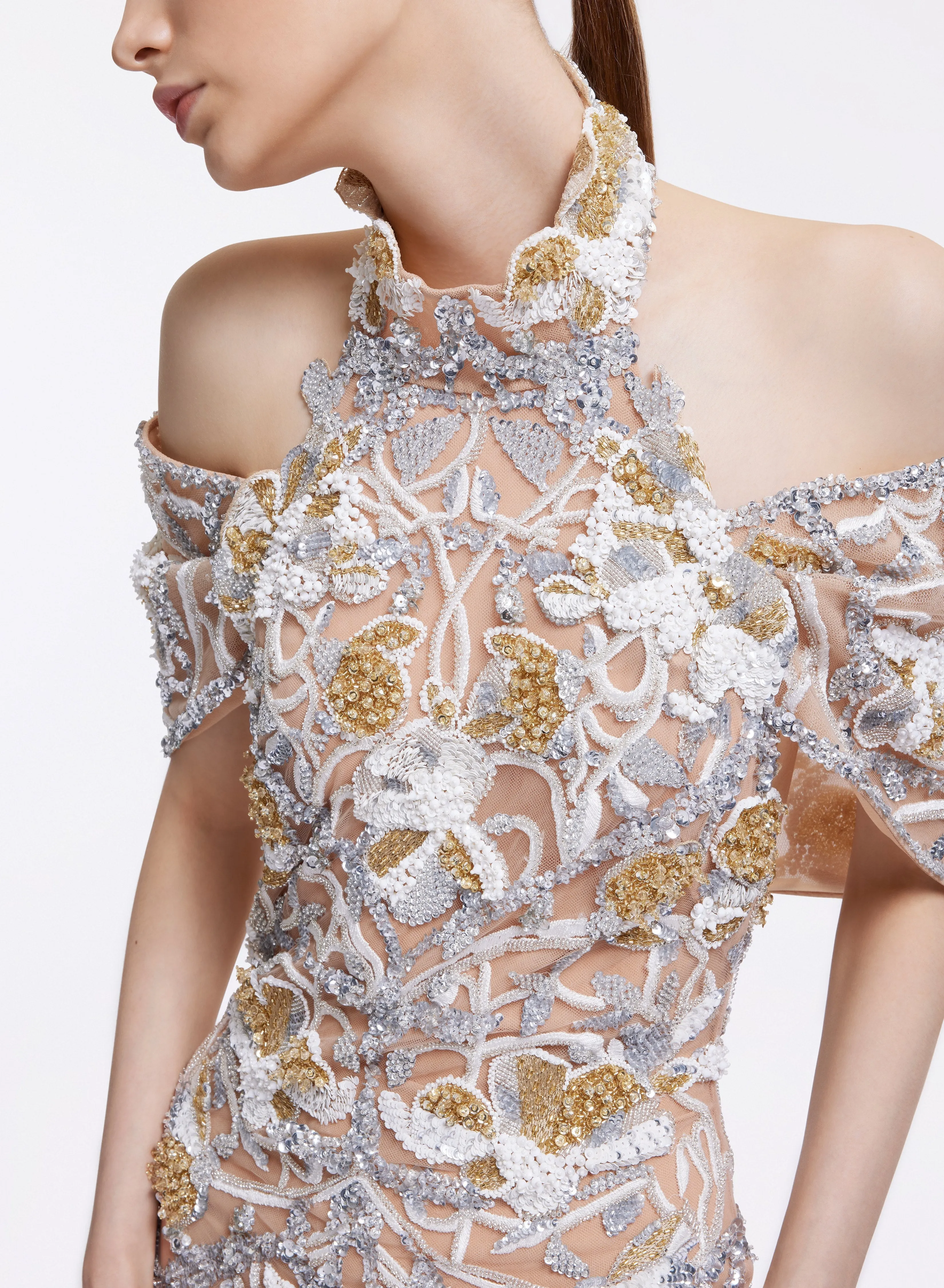 Bead Embroidered Baroque Dress