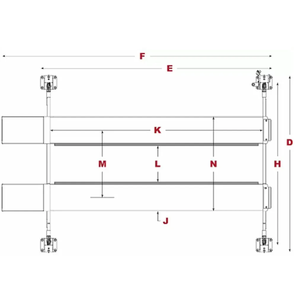 BendPak HDS-27 27000lb/4Post/EXTLength