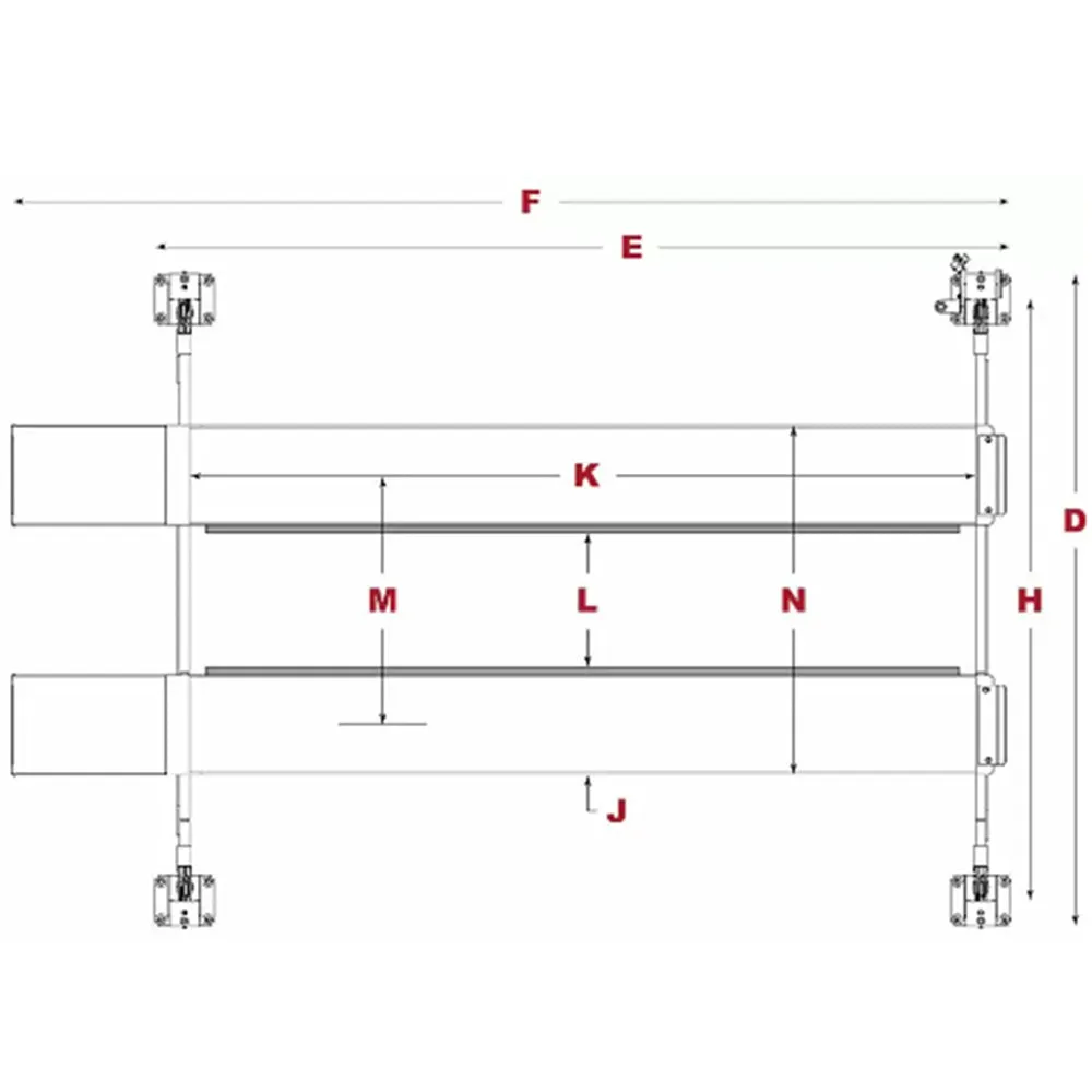 BendPak HDS-40 40,000-lb. Capacity / Four-Post Lift / Standard