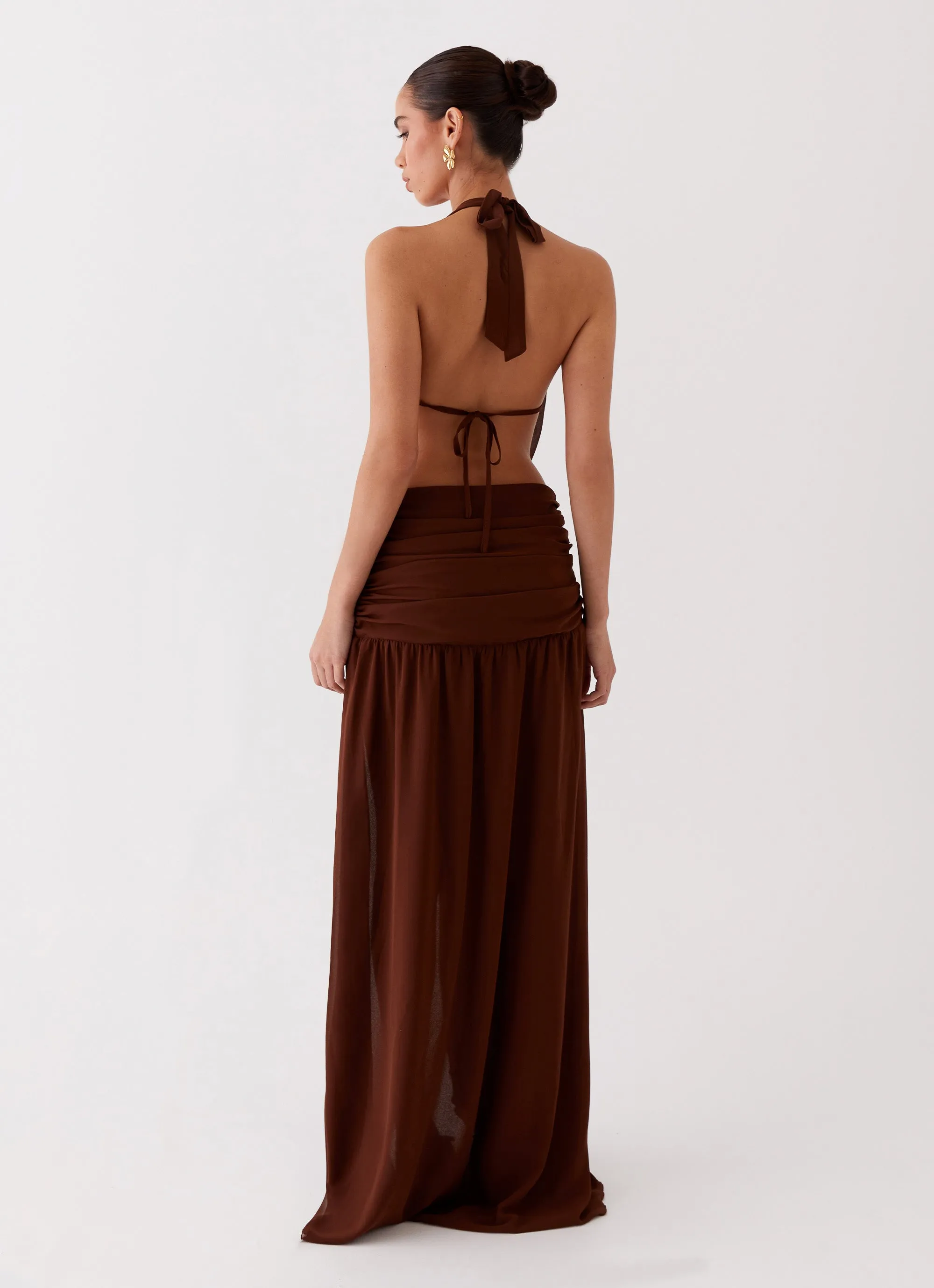 Blake Rose Maxi Dress - Brown