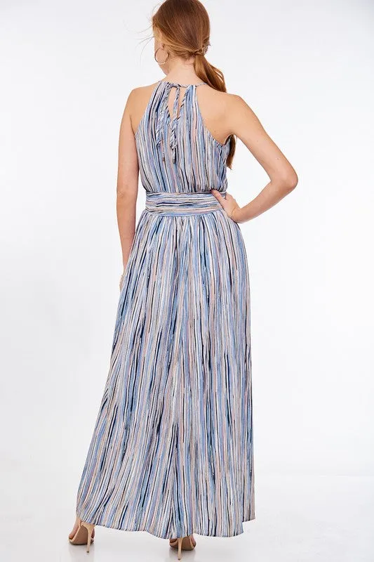 Blue Jewel Maxi Dress