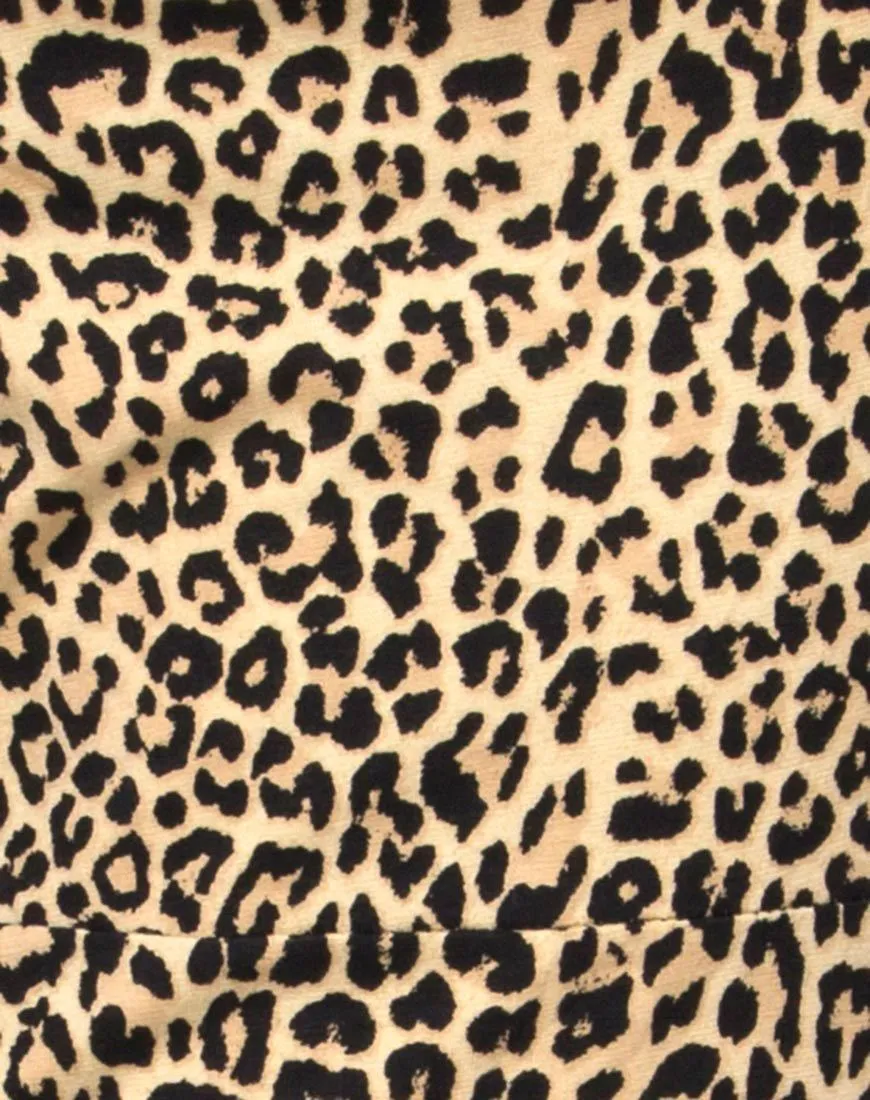 Boco Bodycon Dress in Rar Leopard