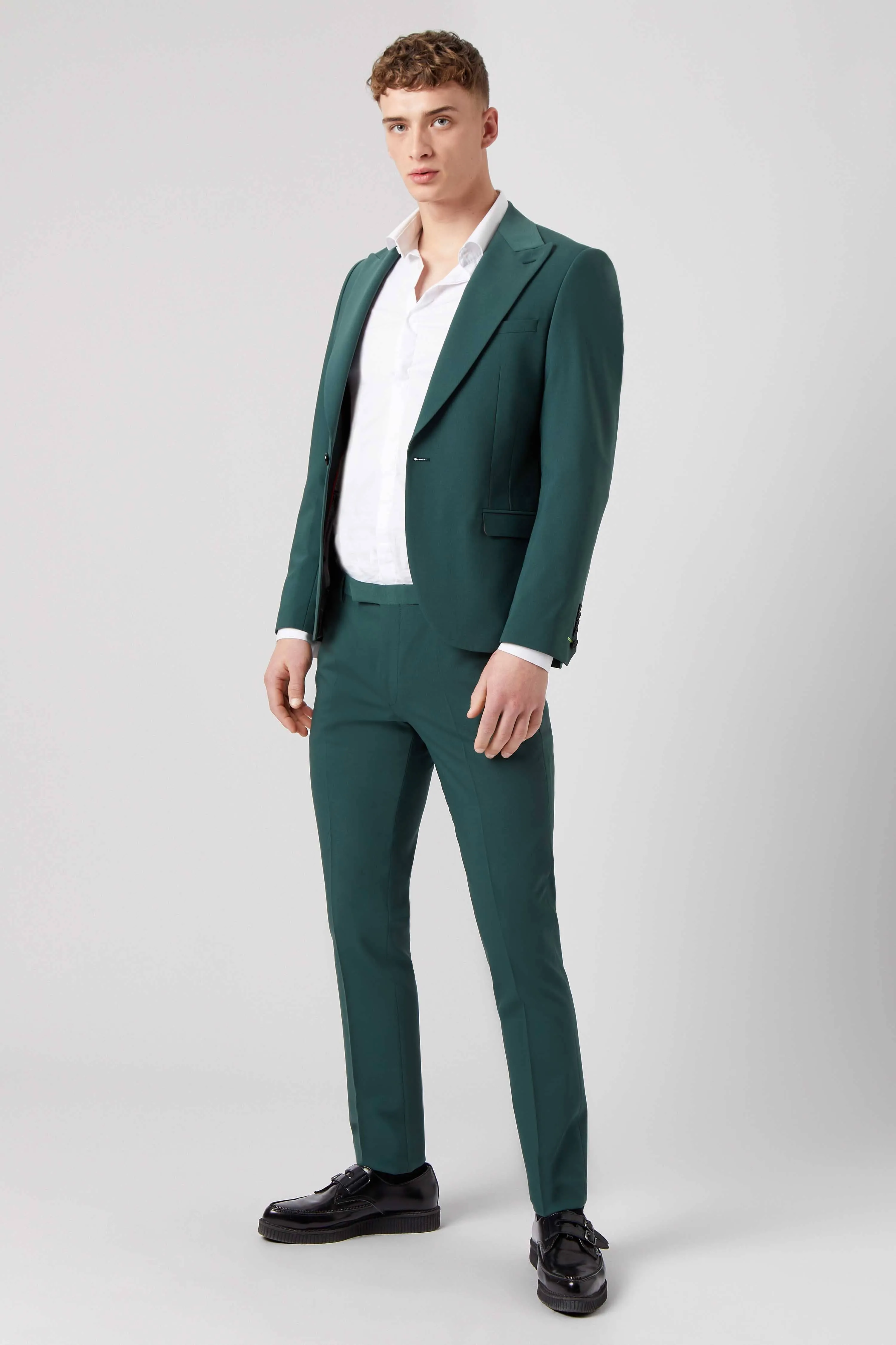 Buscot Slim Fit Forest Green Trousers