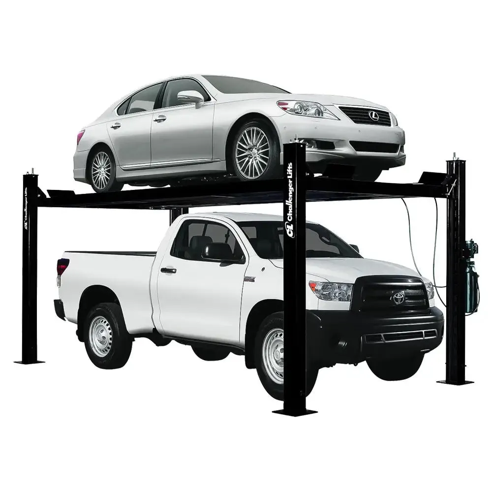 Challenger CL4P9 4-Post Storage/Service Lift, ALI Cert., 9,000 lbs