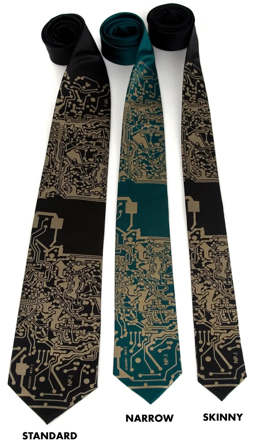 Circuit Board Print Necktie: Short Circuit Tie