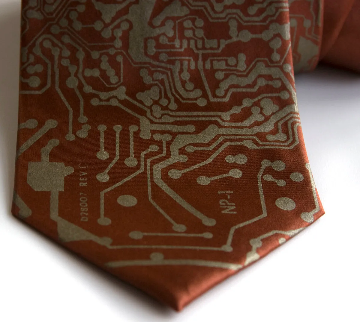 Circuit Board Print Necktie: Short Circuit Tie