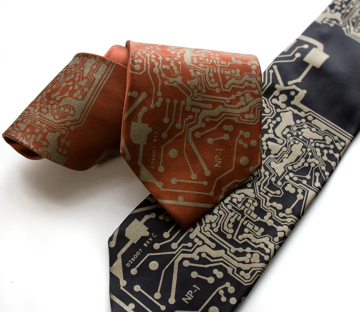 Circuit Board Print Necktie: Short Circuit Tie