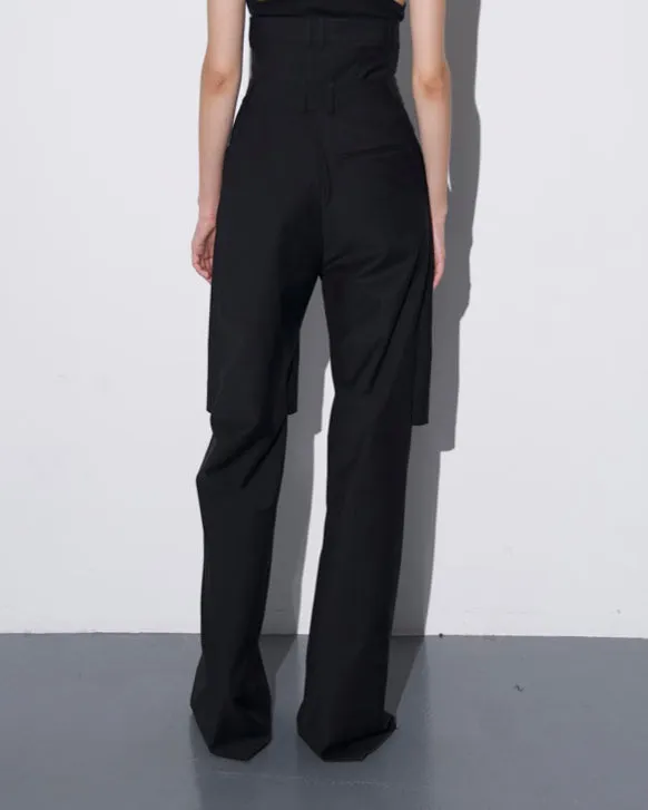 Classy trousers with shorts imitation