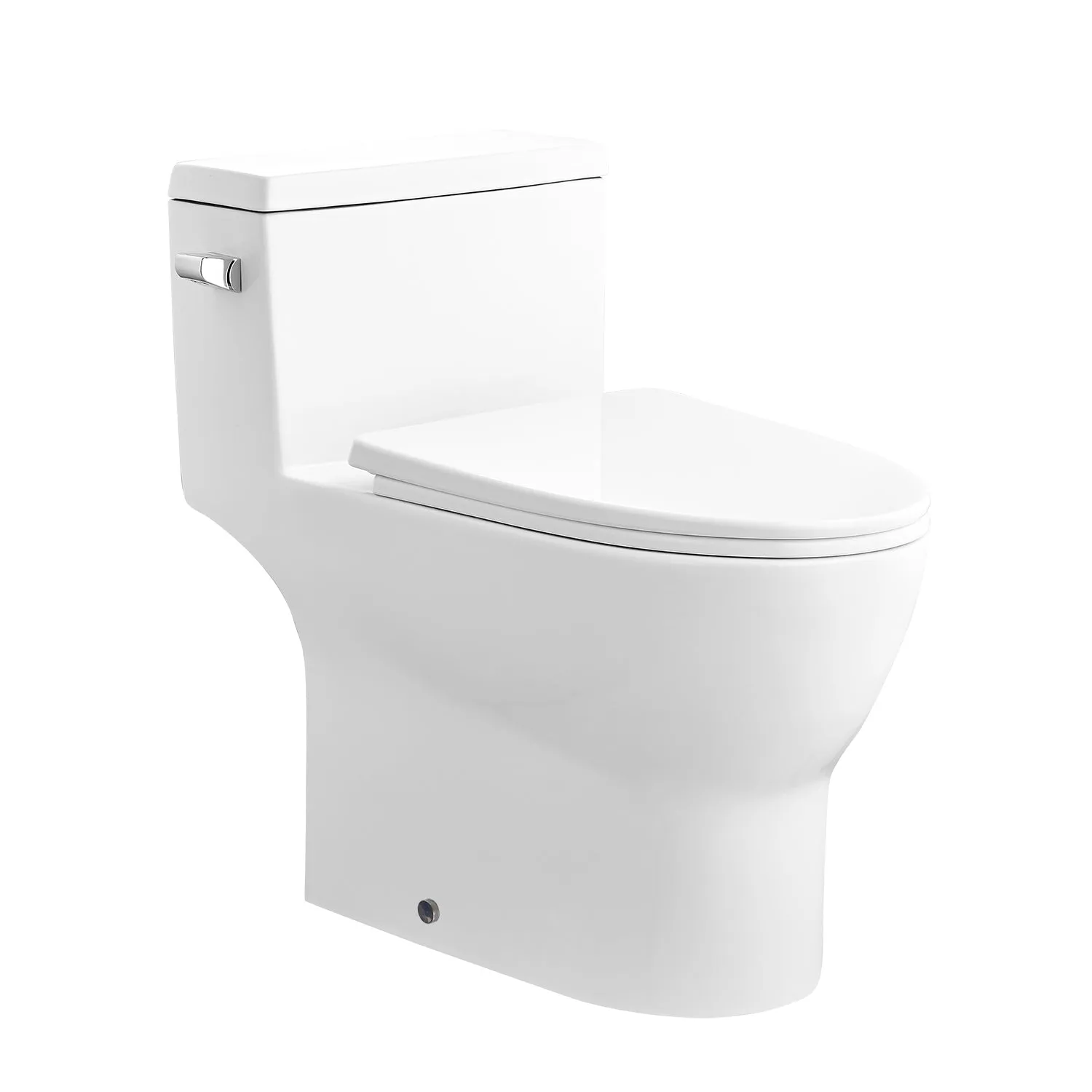 CONCORD One-Piece Elongated Toilet, 1.28 GPF Single-Flush