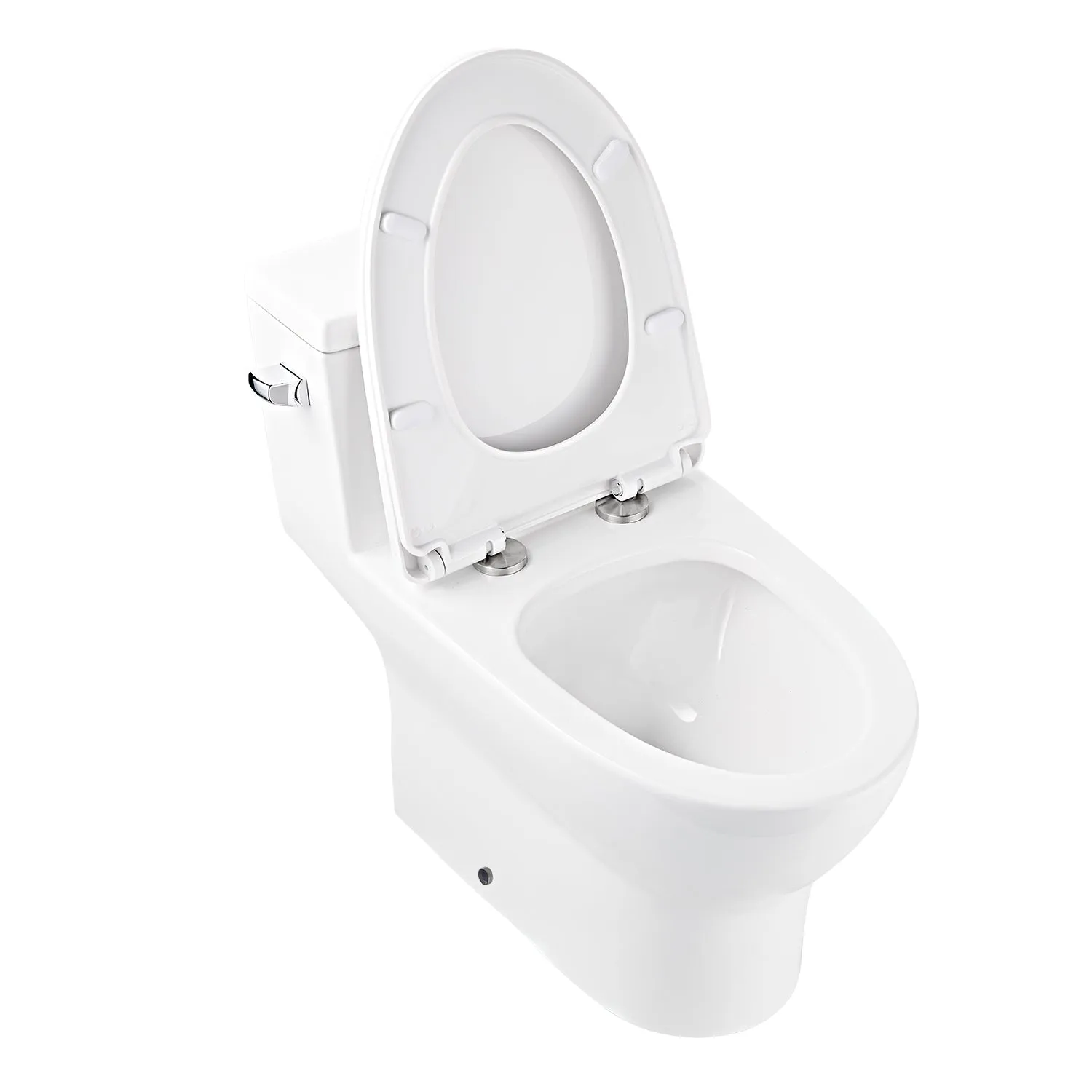 CONCORD One-Piece Elongated Toilet, 1.28 GPF Single-Flush