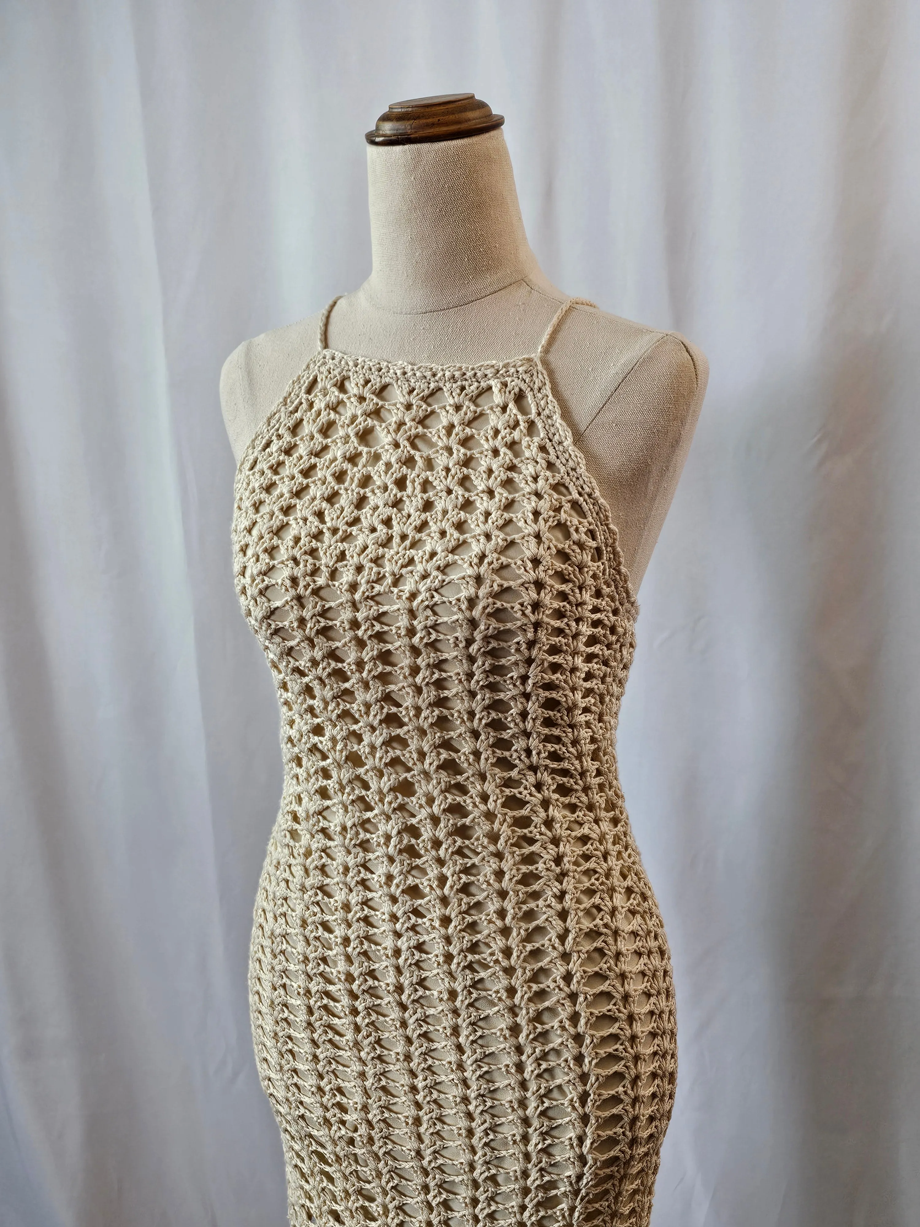 Crocheted Midi Dress SIZE S