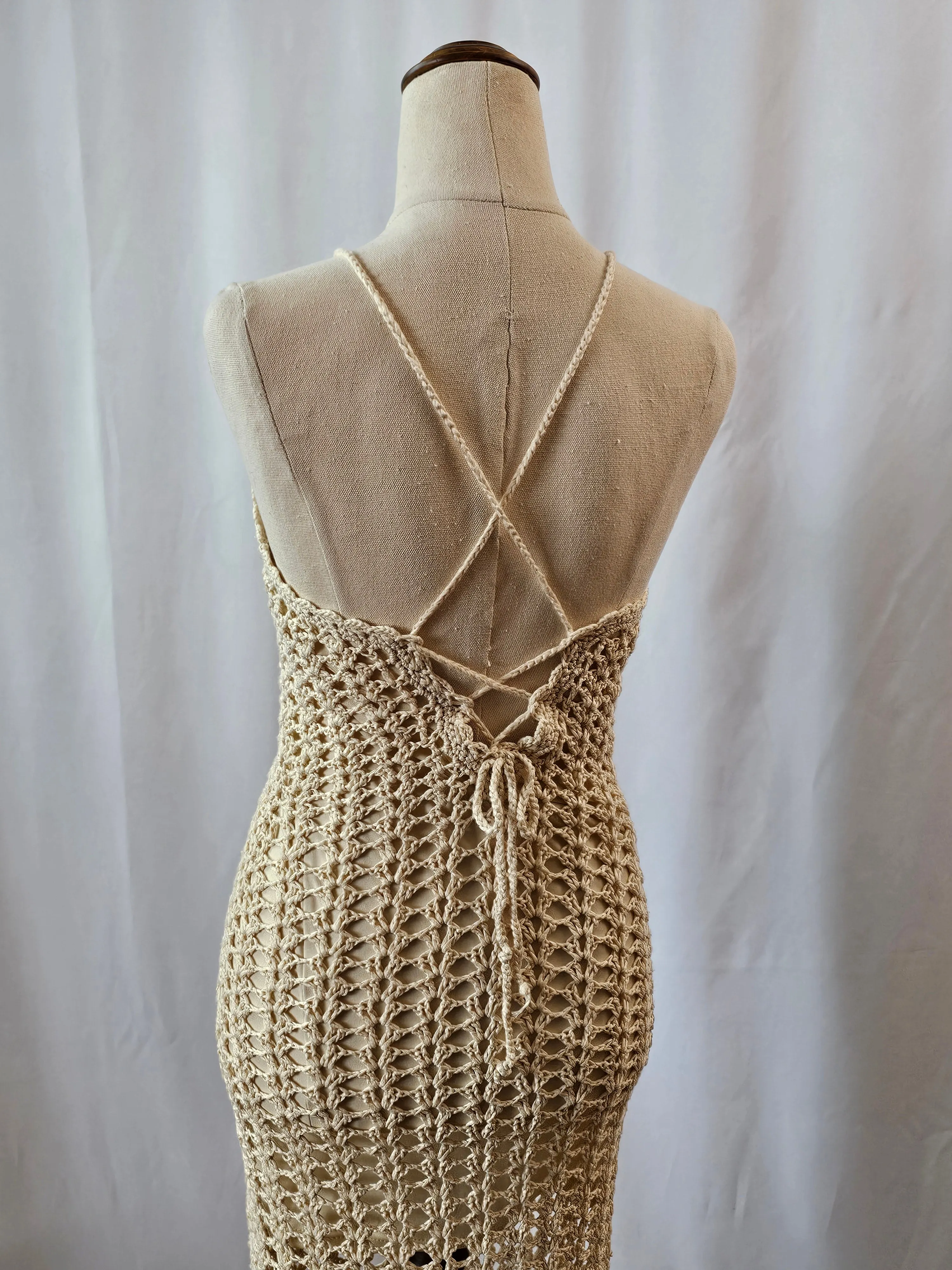 Crocheted Midi Dress SIZE S