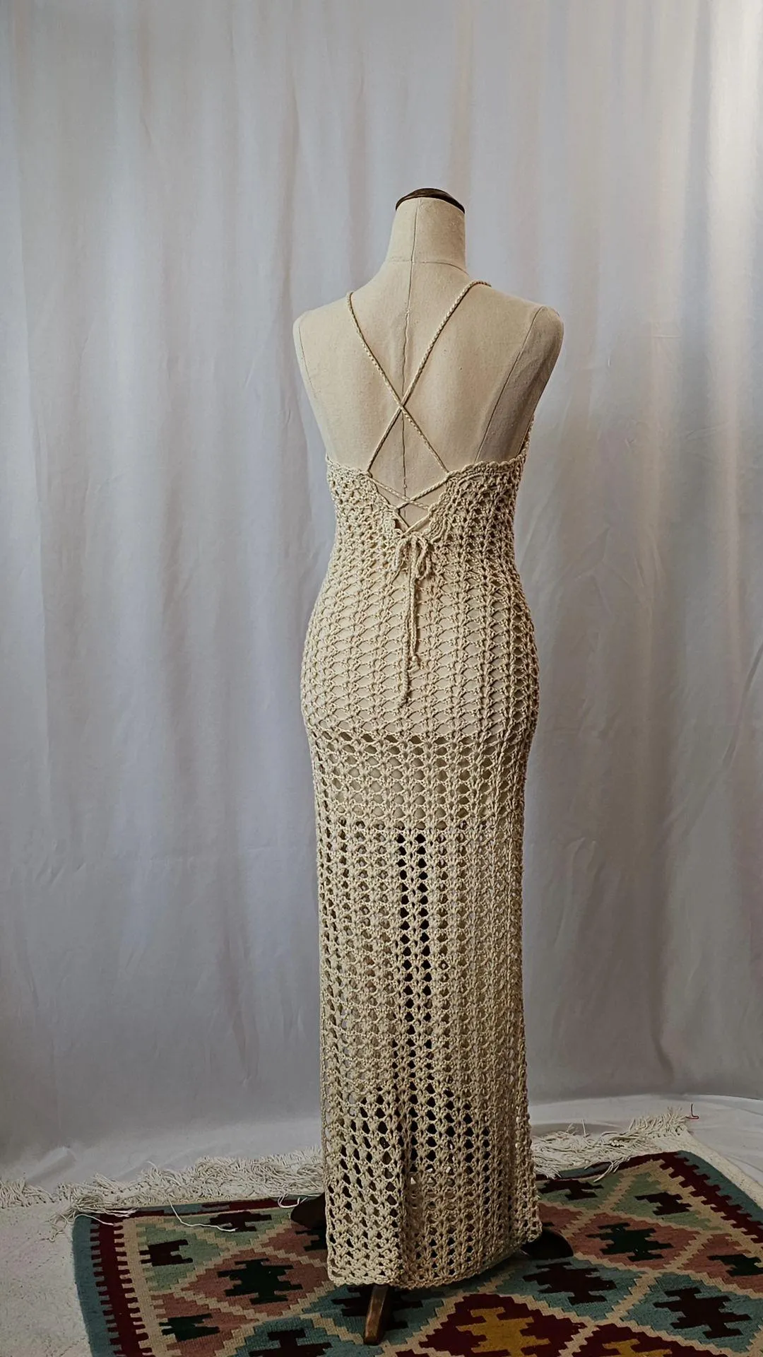 Crocheted Midi Dress SIZE S