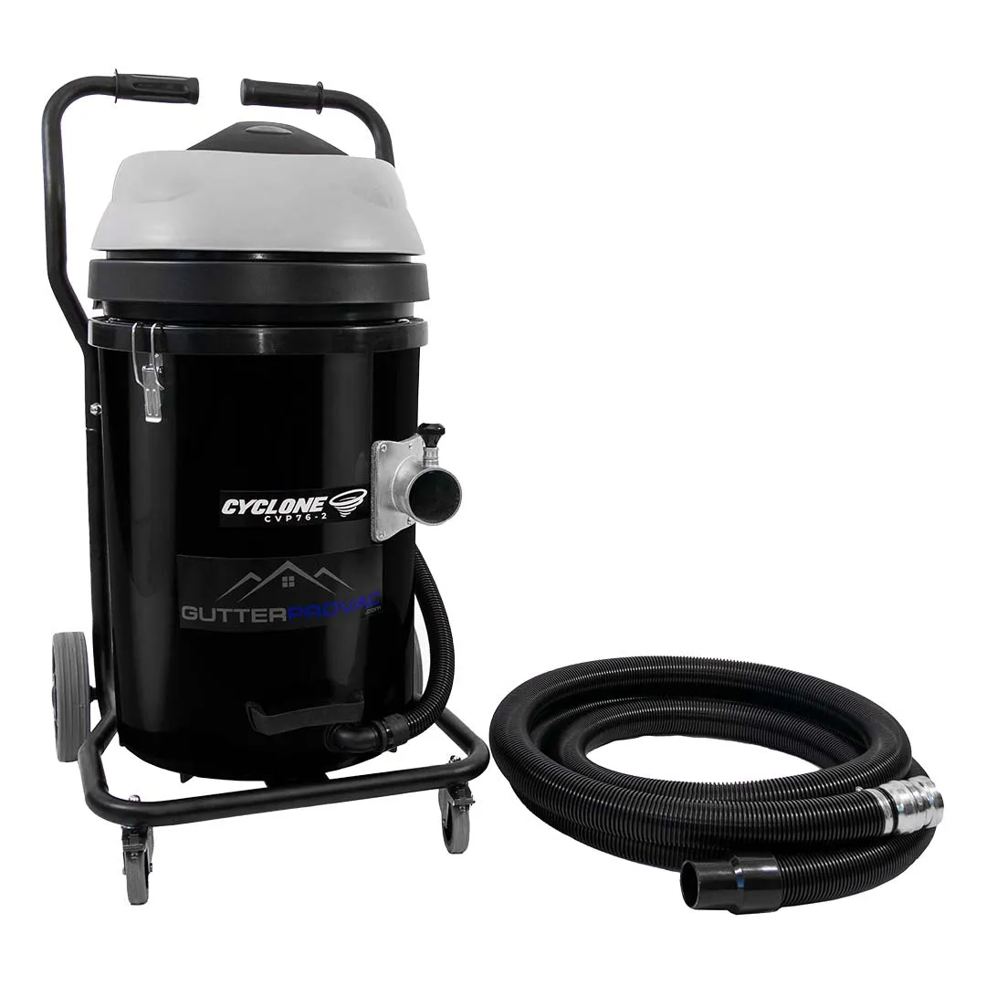 Cyclone 2400W 20 Gallon Domestic (120v) Gutter Vacuum with 20 Foot Aluminum Poles and Bag