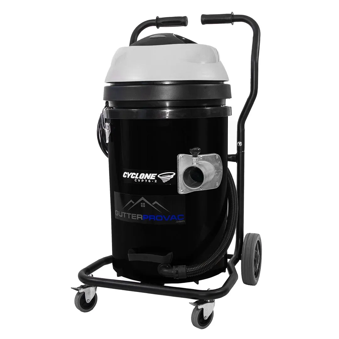 Cyclone 2400W 20 Gallon Domestic (120v) Gutter Vacuum with 20 Foot Aluminum Poles and Bag