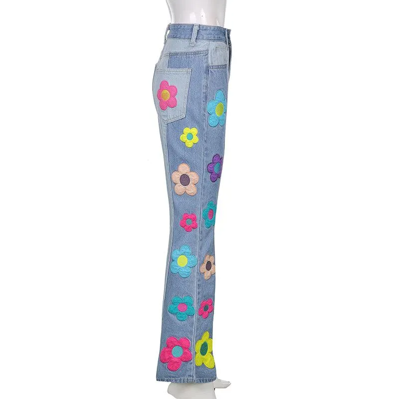 Daisy Flare Denim Pants