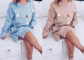 Dance Oversized Pom Pom Sweater