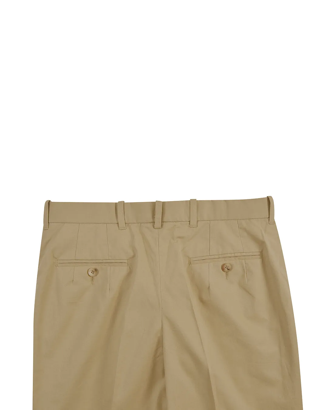 Dark Beige Plain Cotton Dress Pant