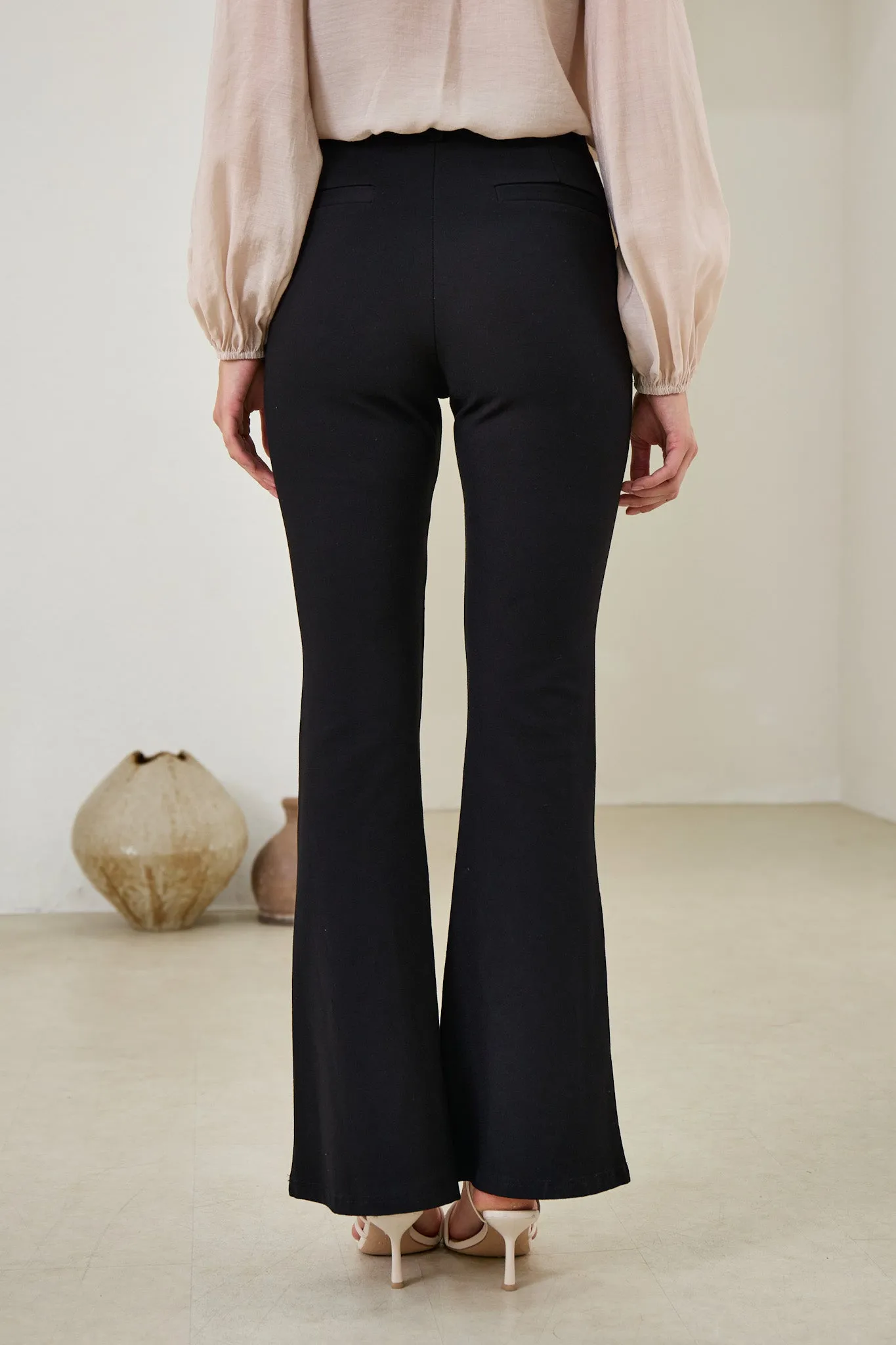 Demi Black Flared Pants