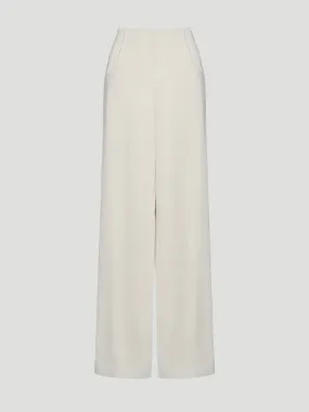 Demie Straight Trouser in Cream