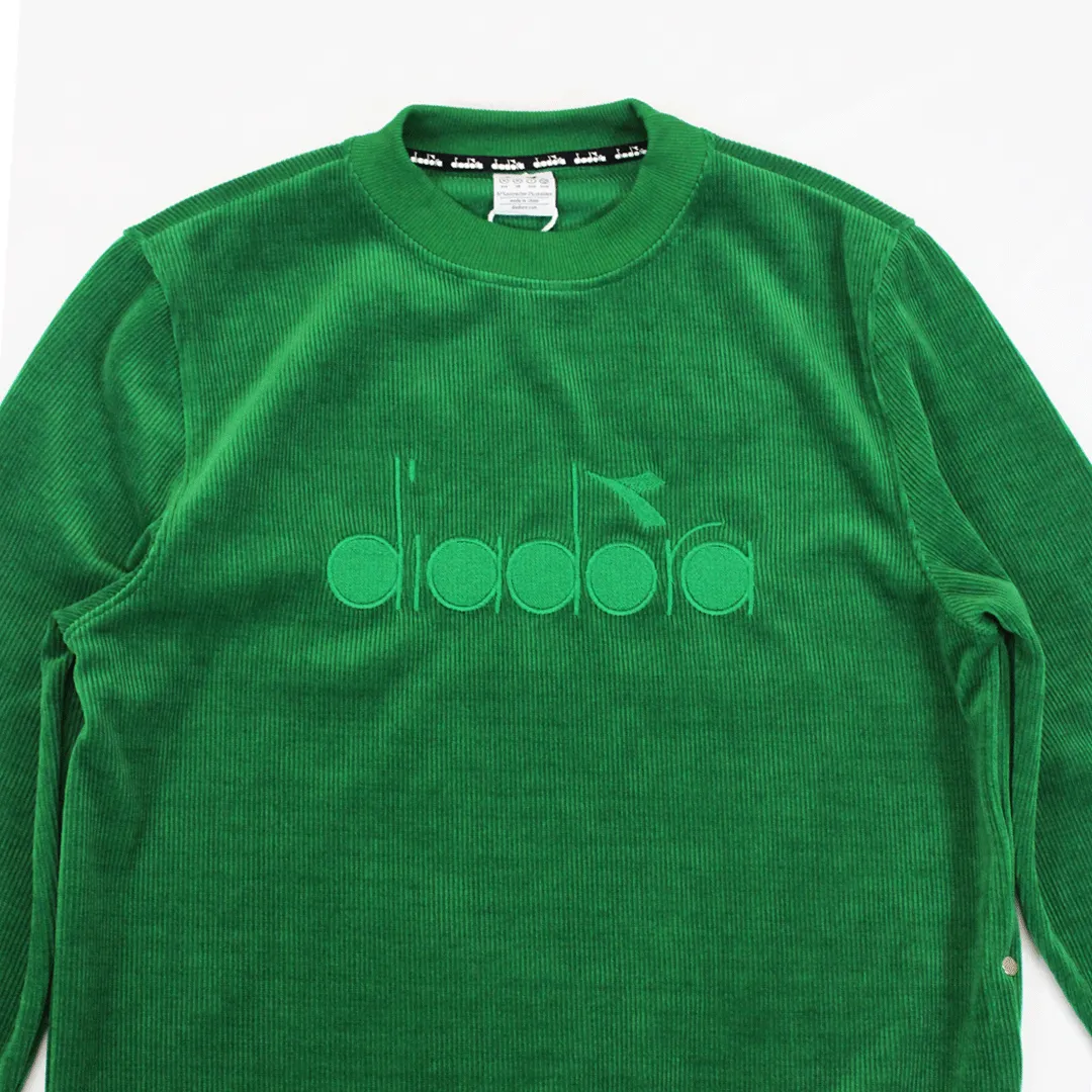 DIADORA Collisto Cord Green Crew Neck