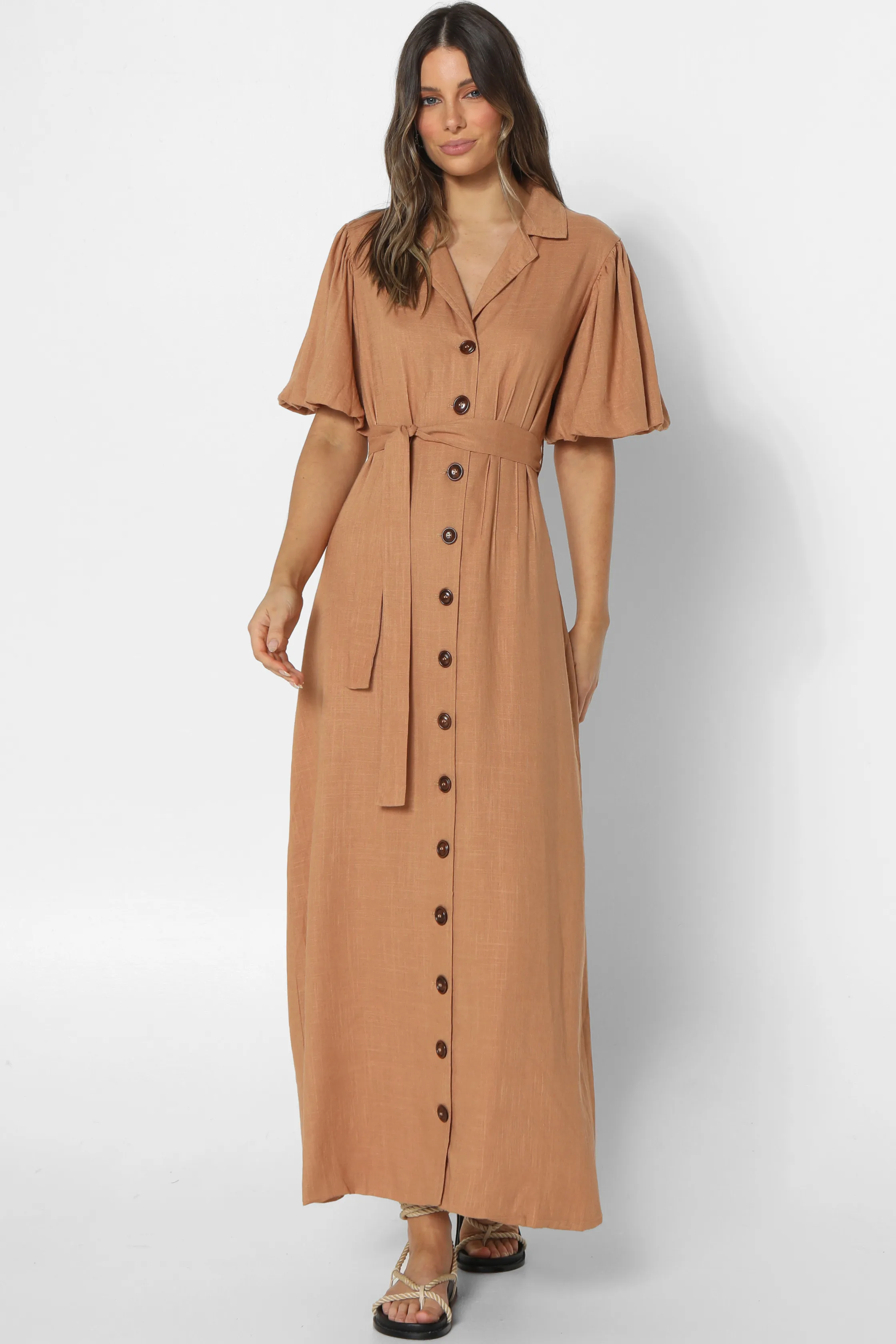 ELIA MAXI DRESS - Coffee