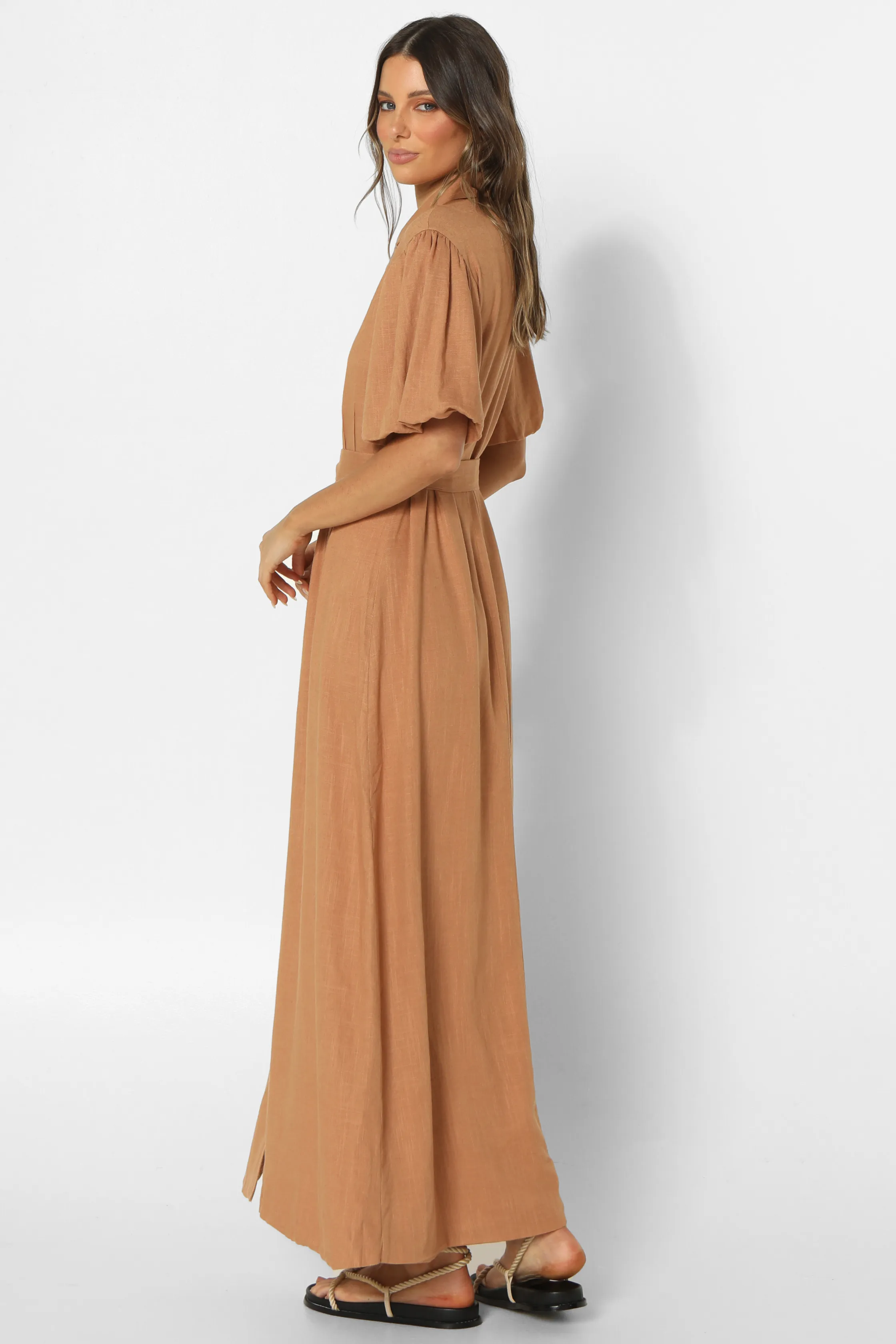 ELIA MAXI DRESS - Coffee